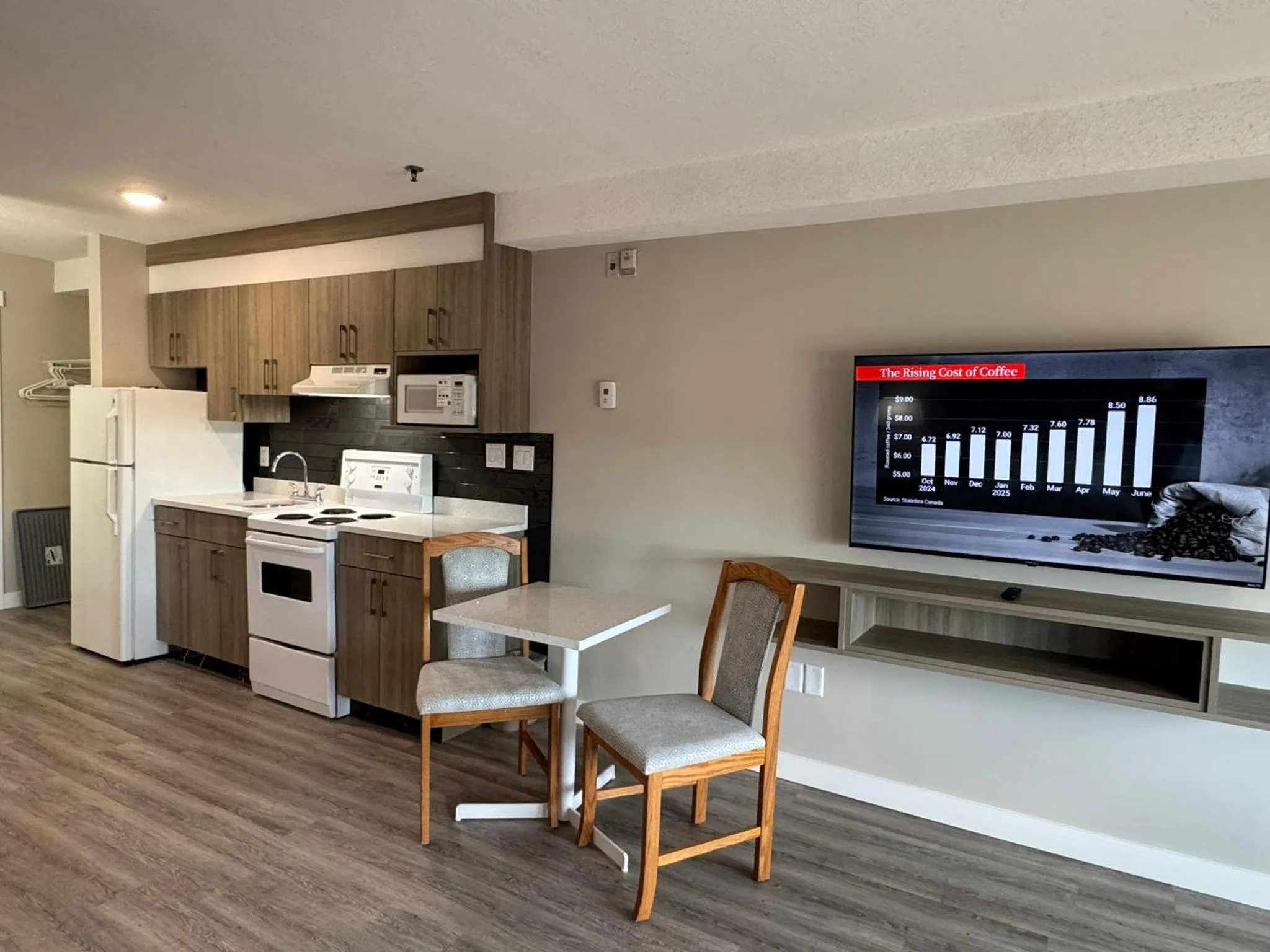 Kitchen or kitchenette in Western Budget Motel Leduc #3