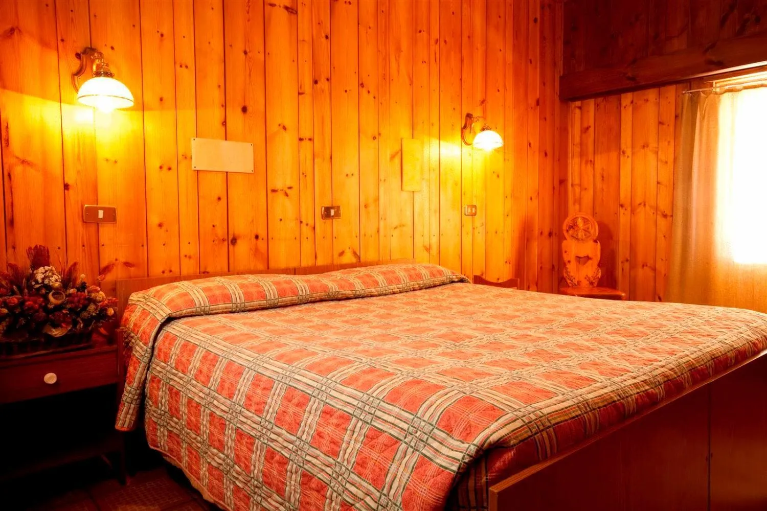 Bed in Hotel Ristoro Vagneur