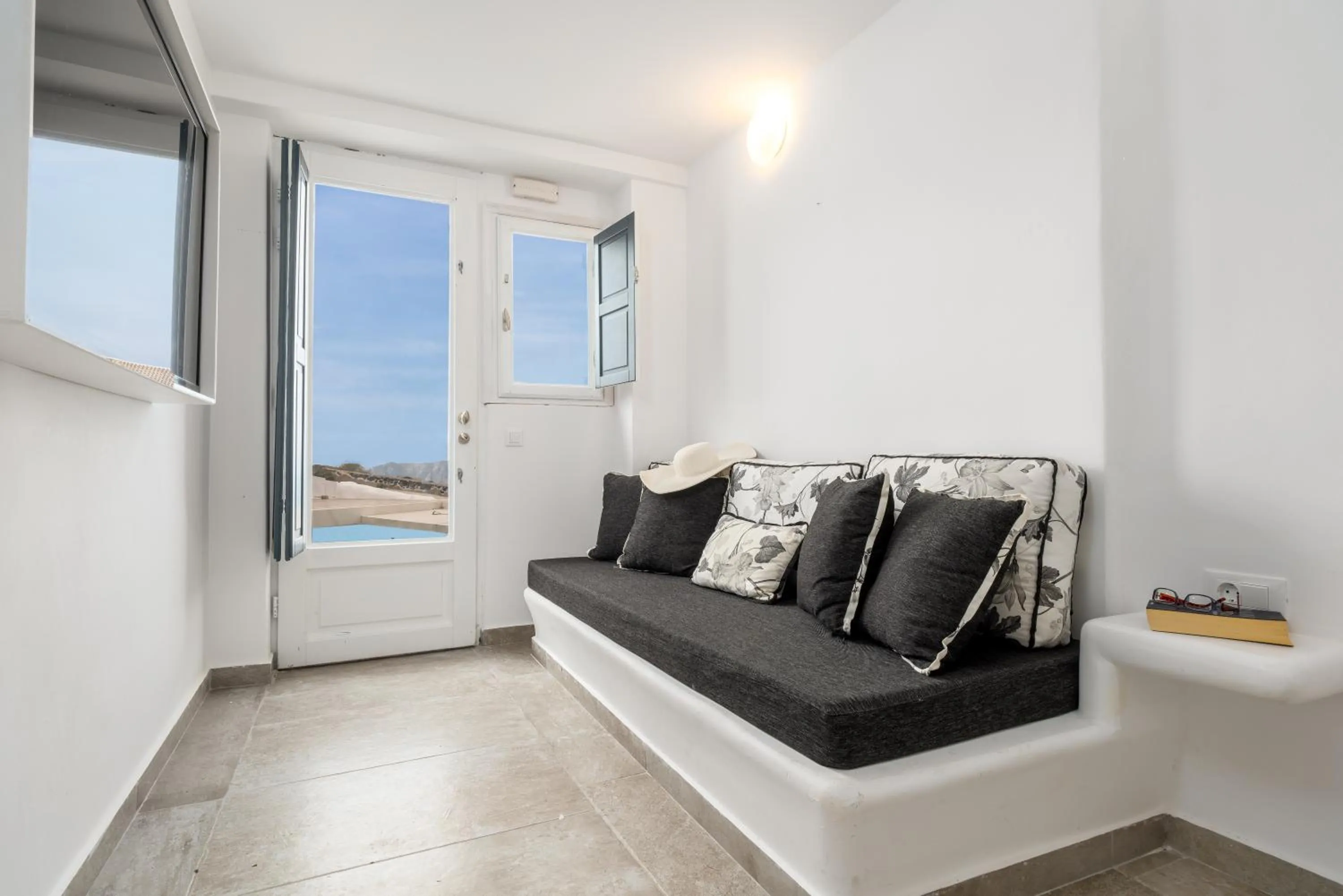 Seating area in Amaze Suites