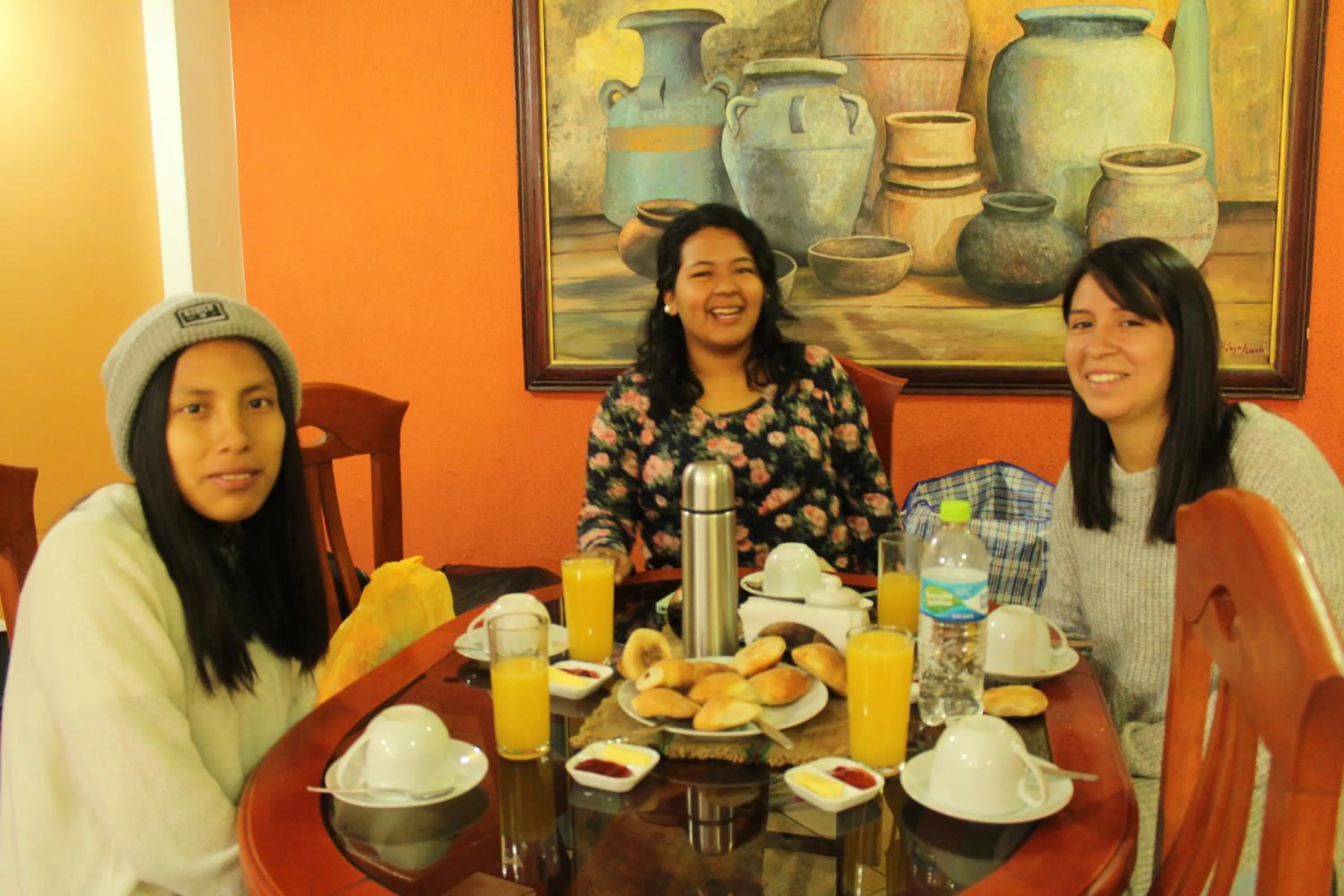 group of guests in Retamas Hotel