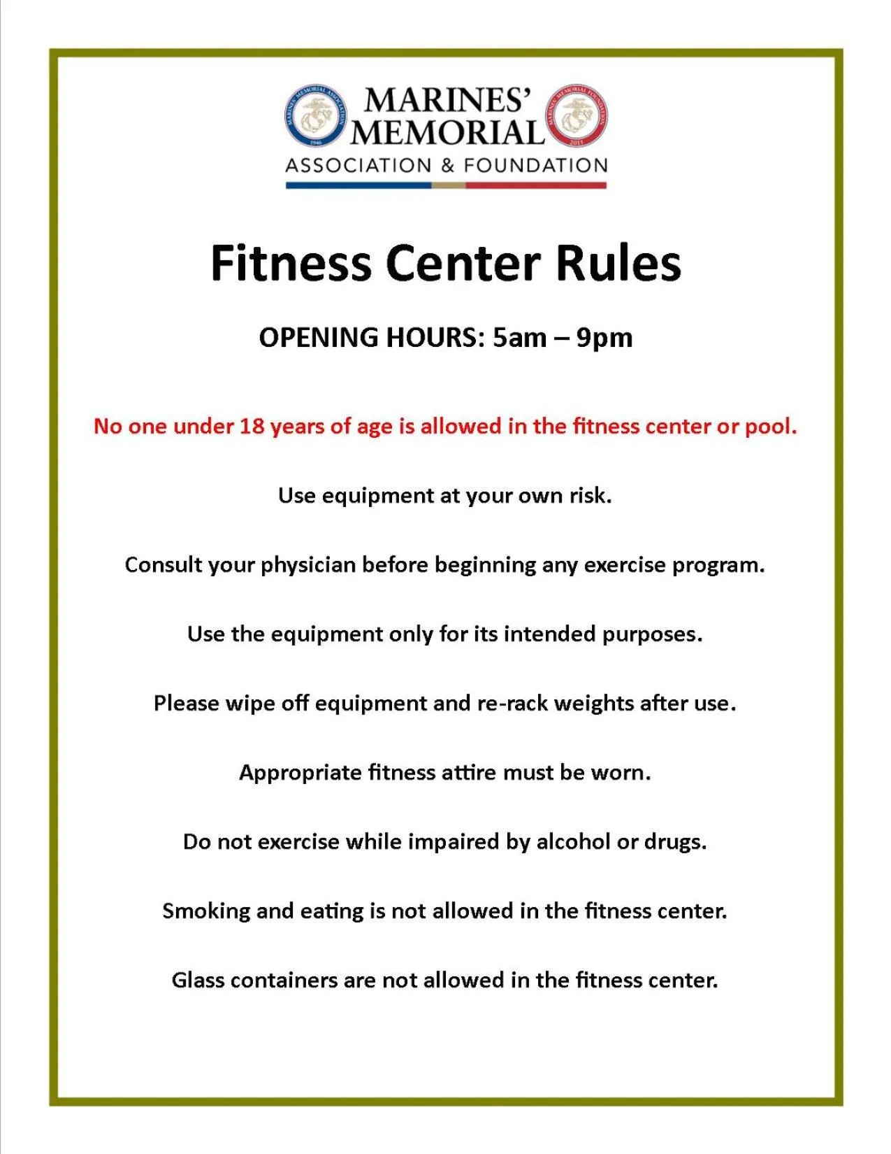 Fitness centre/facilities in Marines' Memorial Club & Hotel Union Square