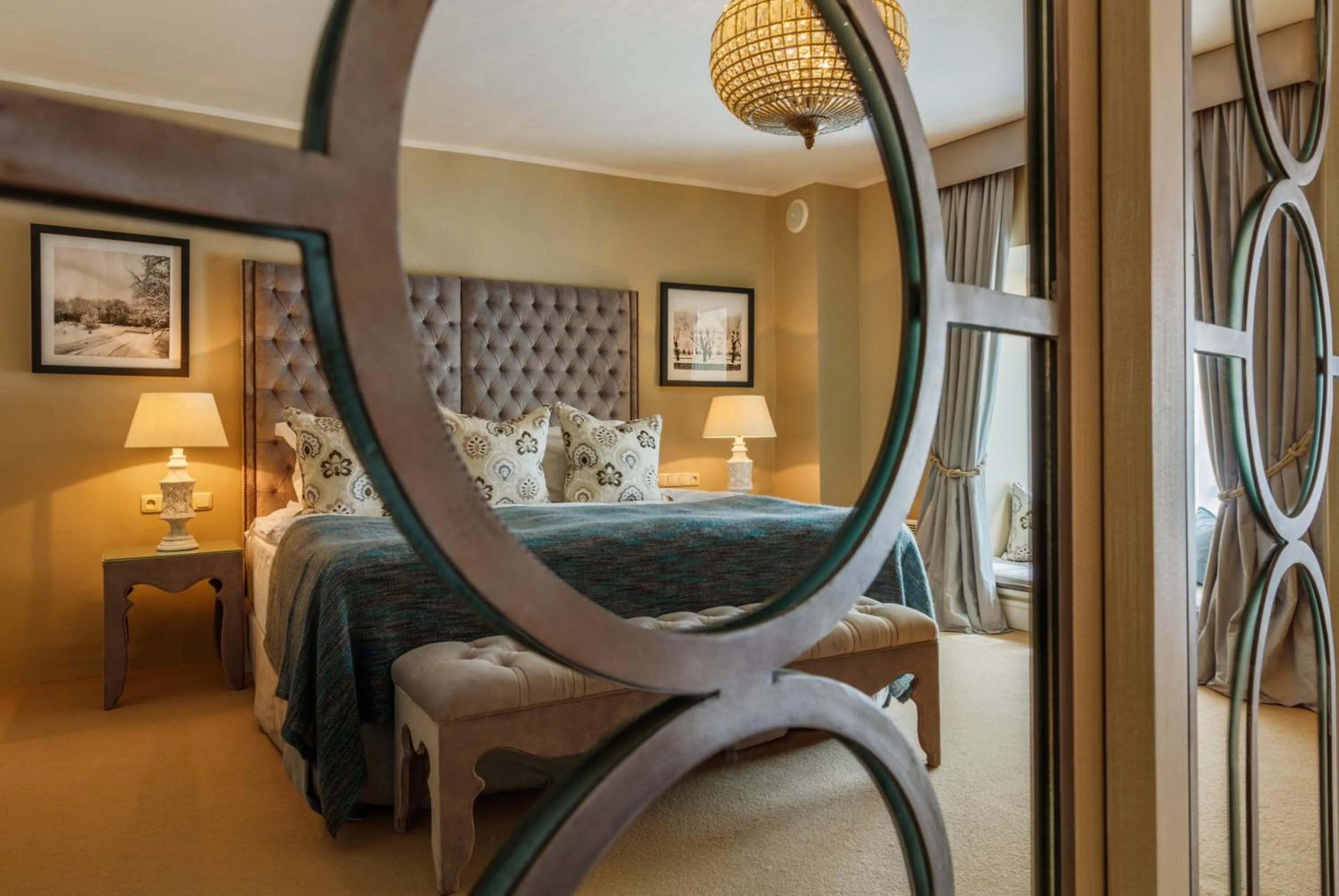 Photo of the whole room, Bed in Schlössle Hotel - Small Luxury Hotels of the World