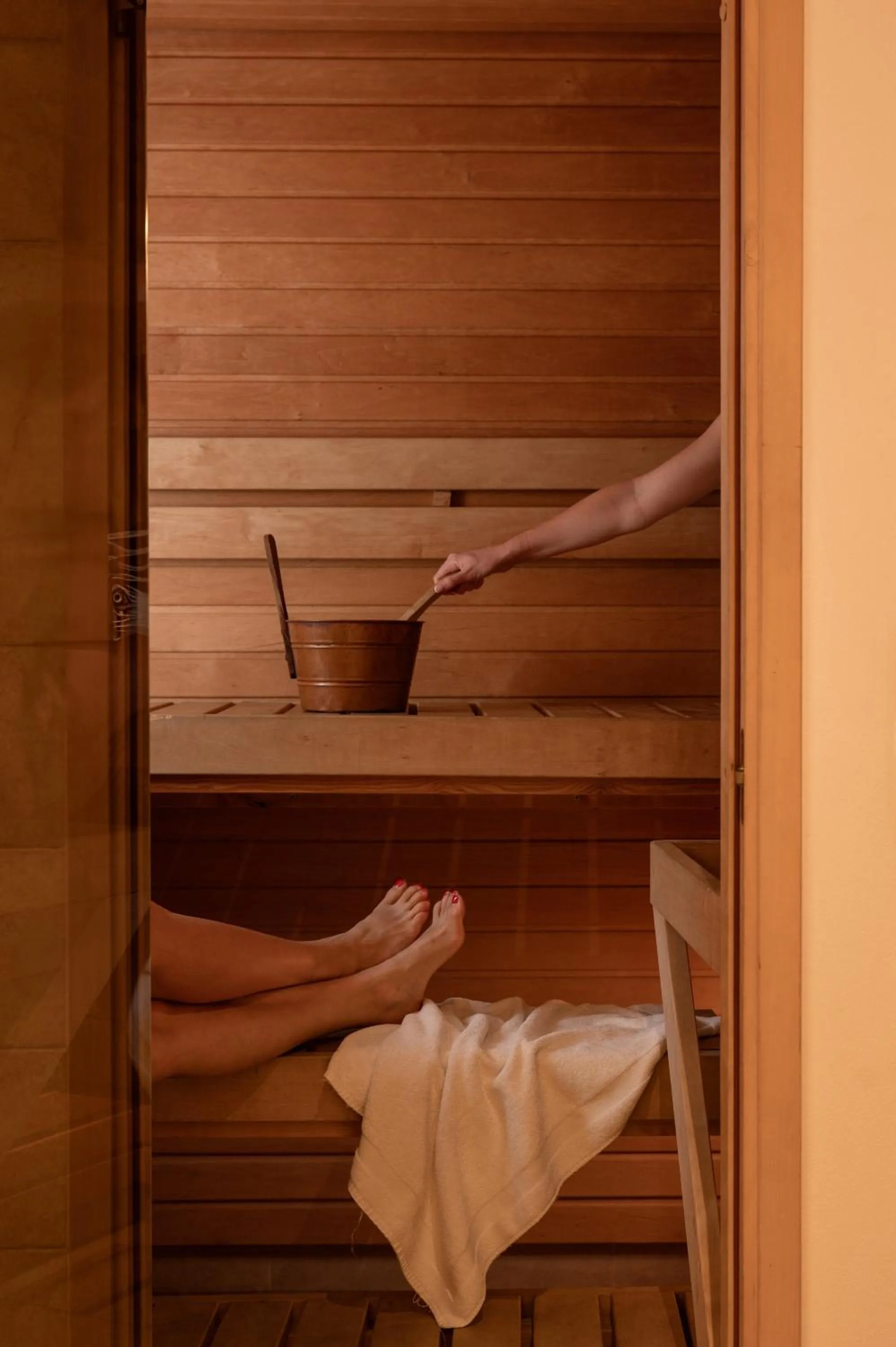 Sauna in Schlössle Hotel - Small Luxury Hotels of the World