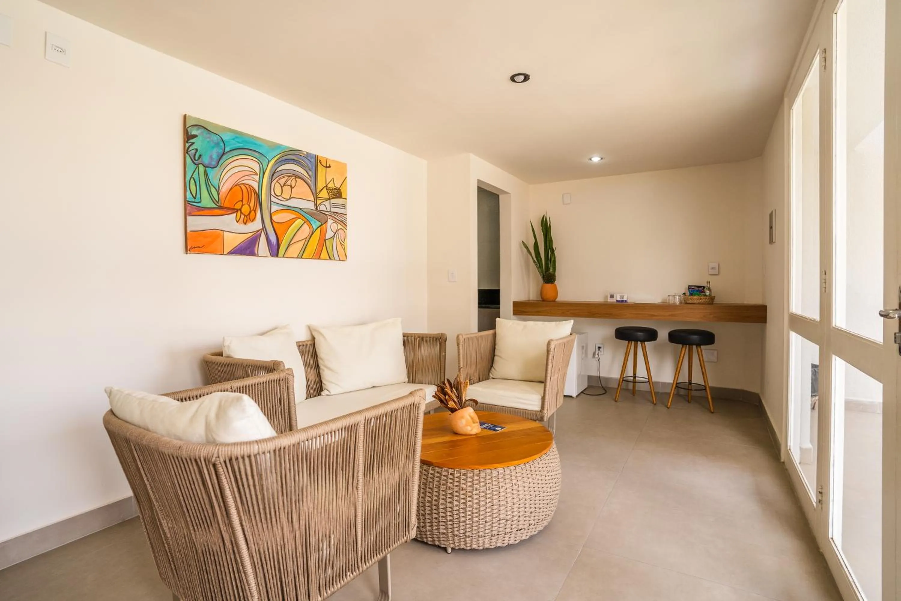 Living room in Hotel Pipa Atlântico