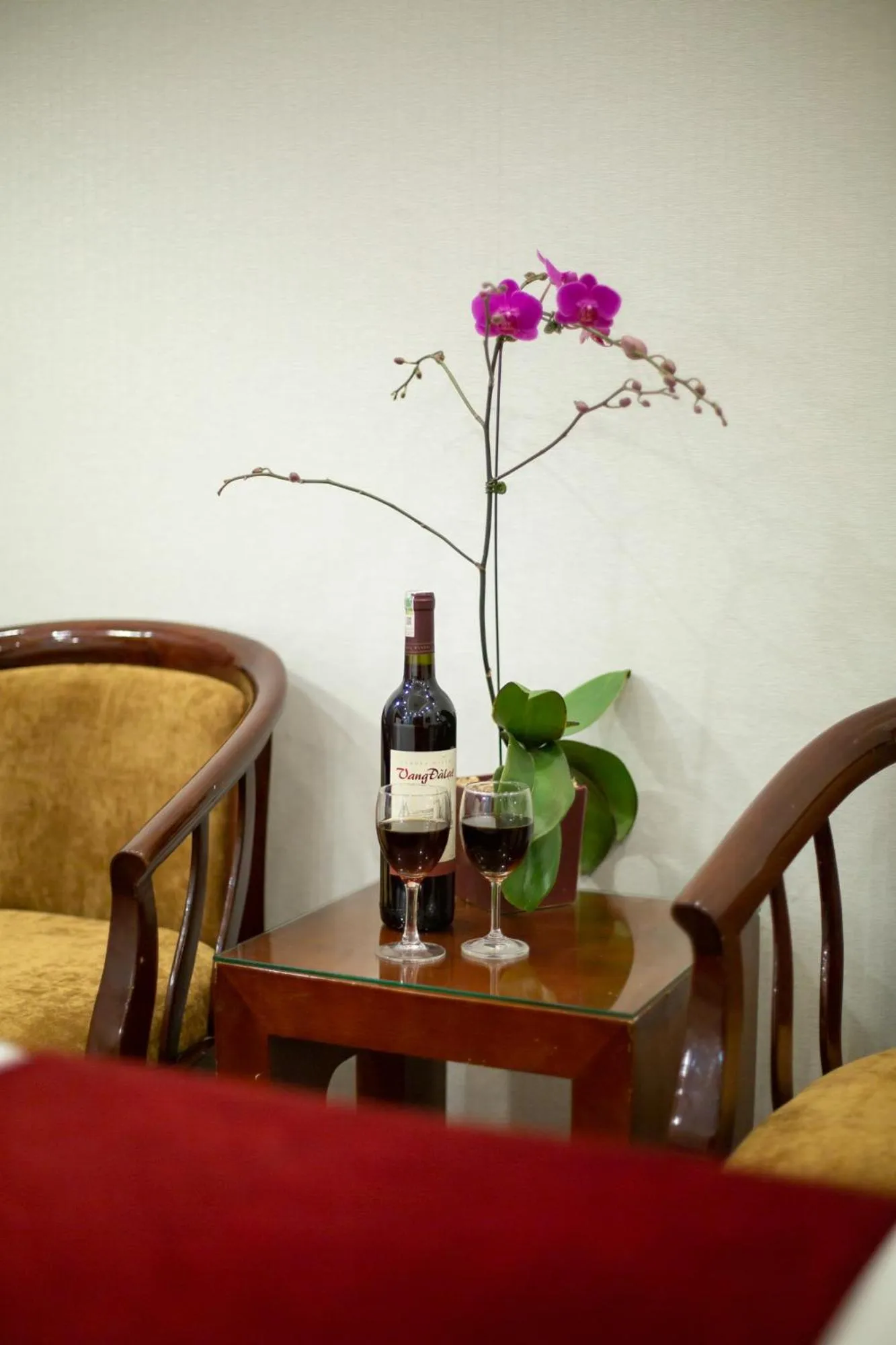 Seating area in Hanoi Lotus Boutique Hotel