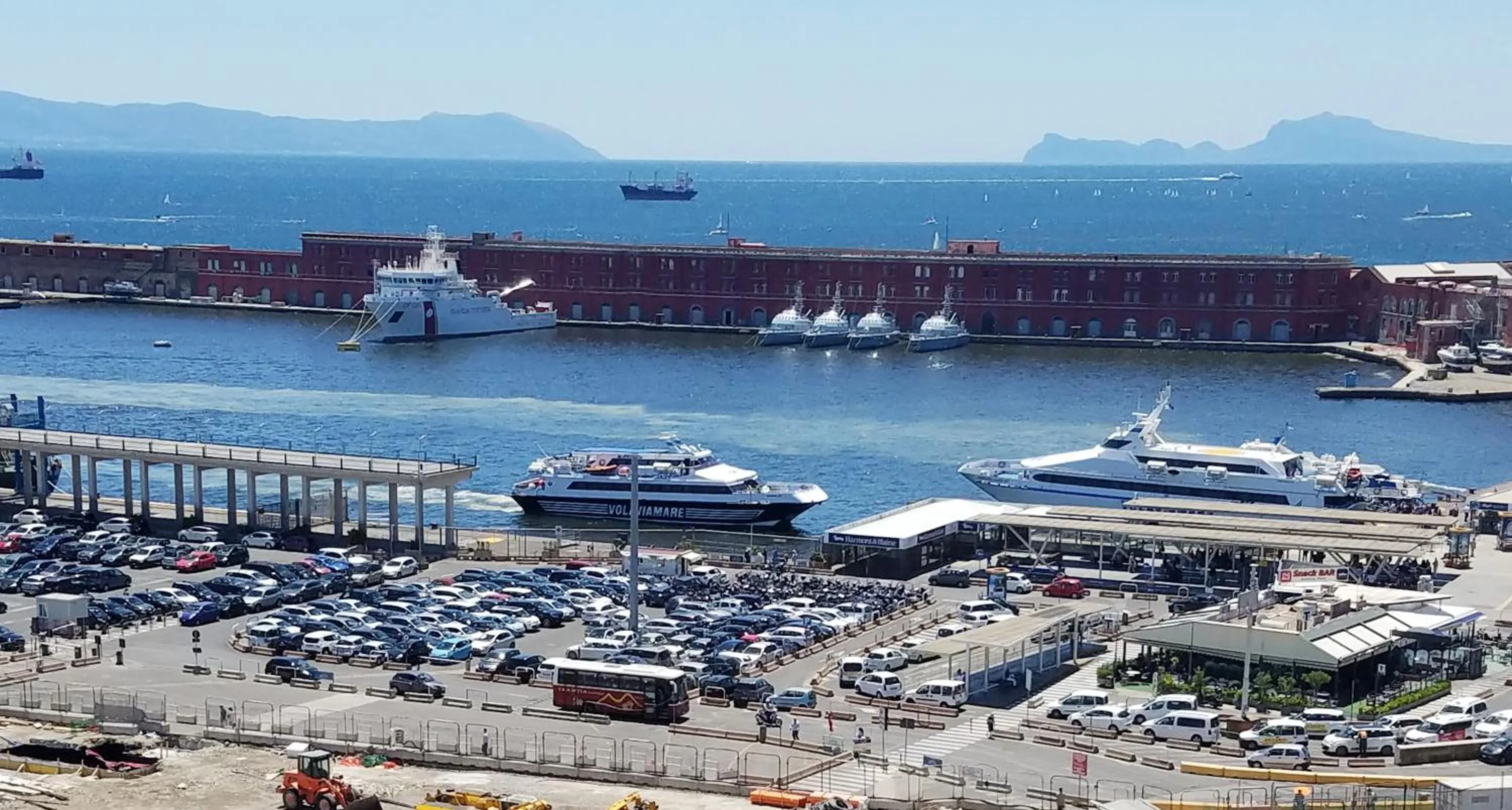 Bird's eye view in Maschio Angioino Suite