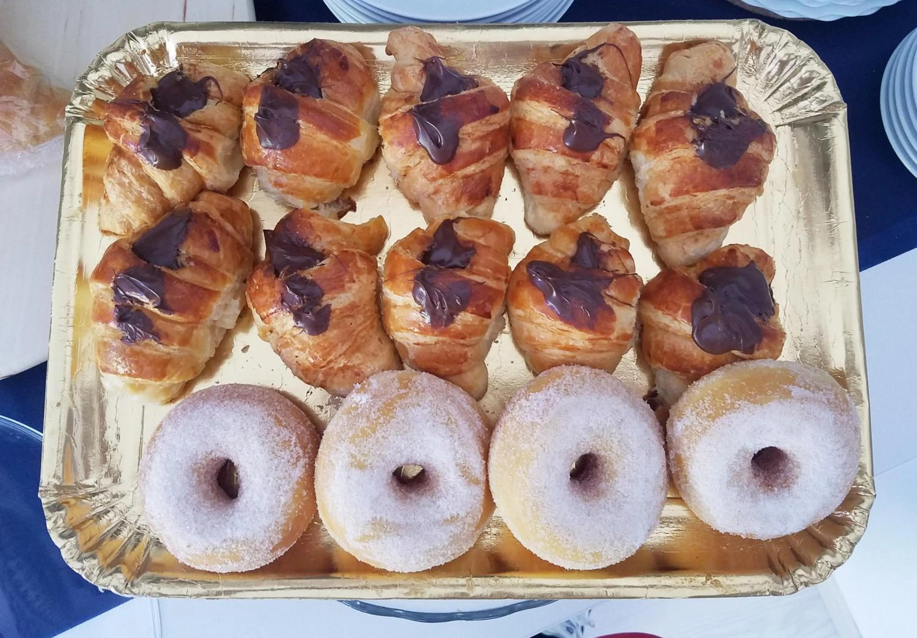Food close-up in Maschio Angioino Suite