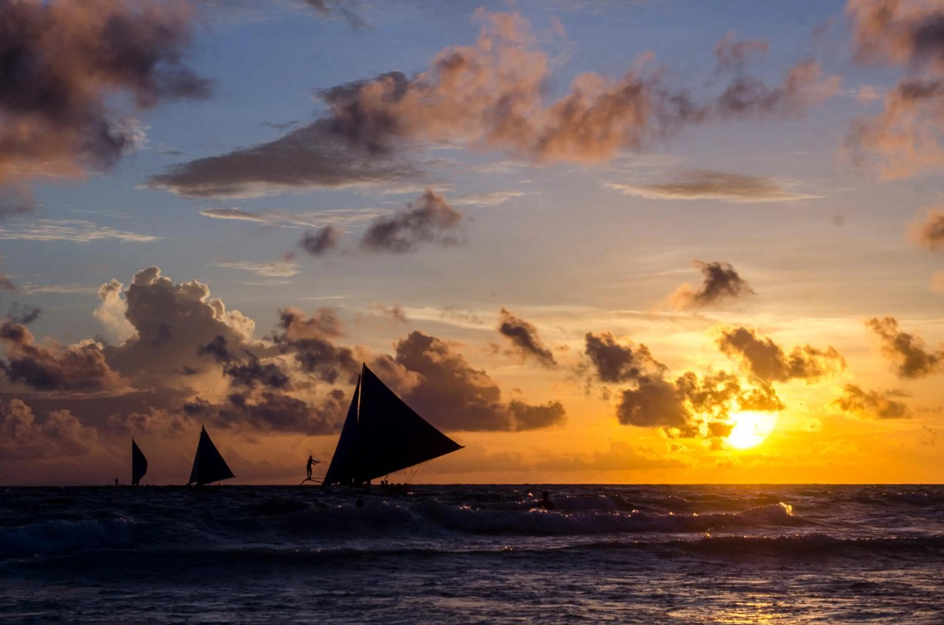 Beach in The Muse Beach Front Hotel Boracay