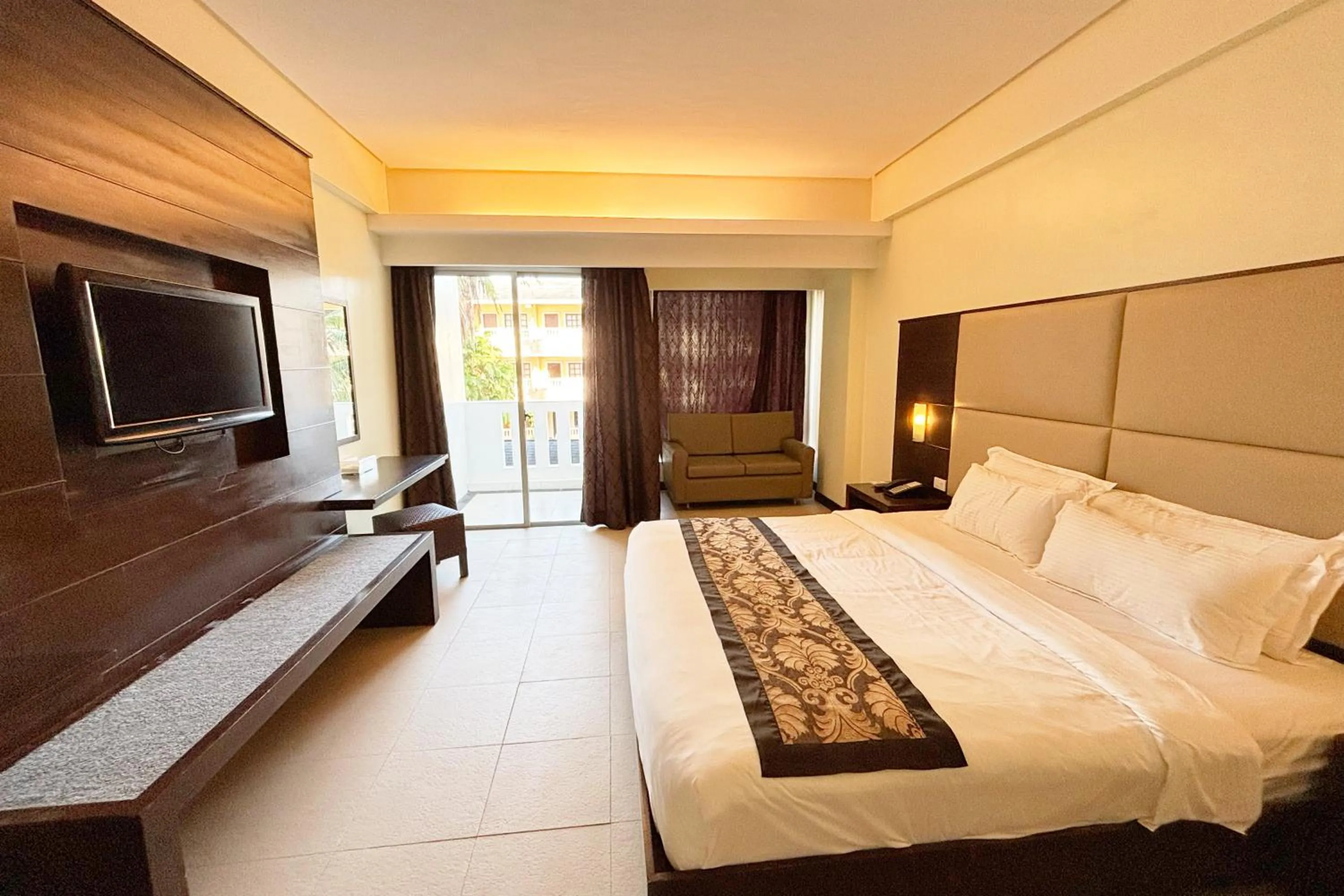 Bed in The Muse Beach Front Hotel Boracay