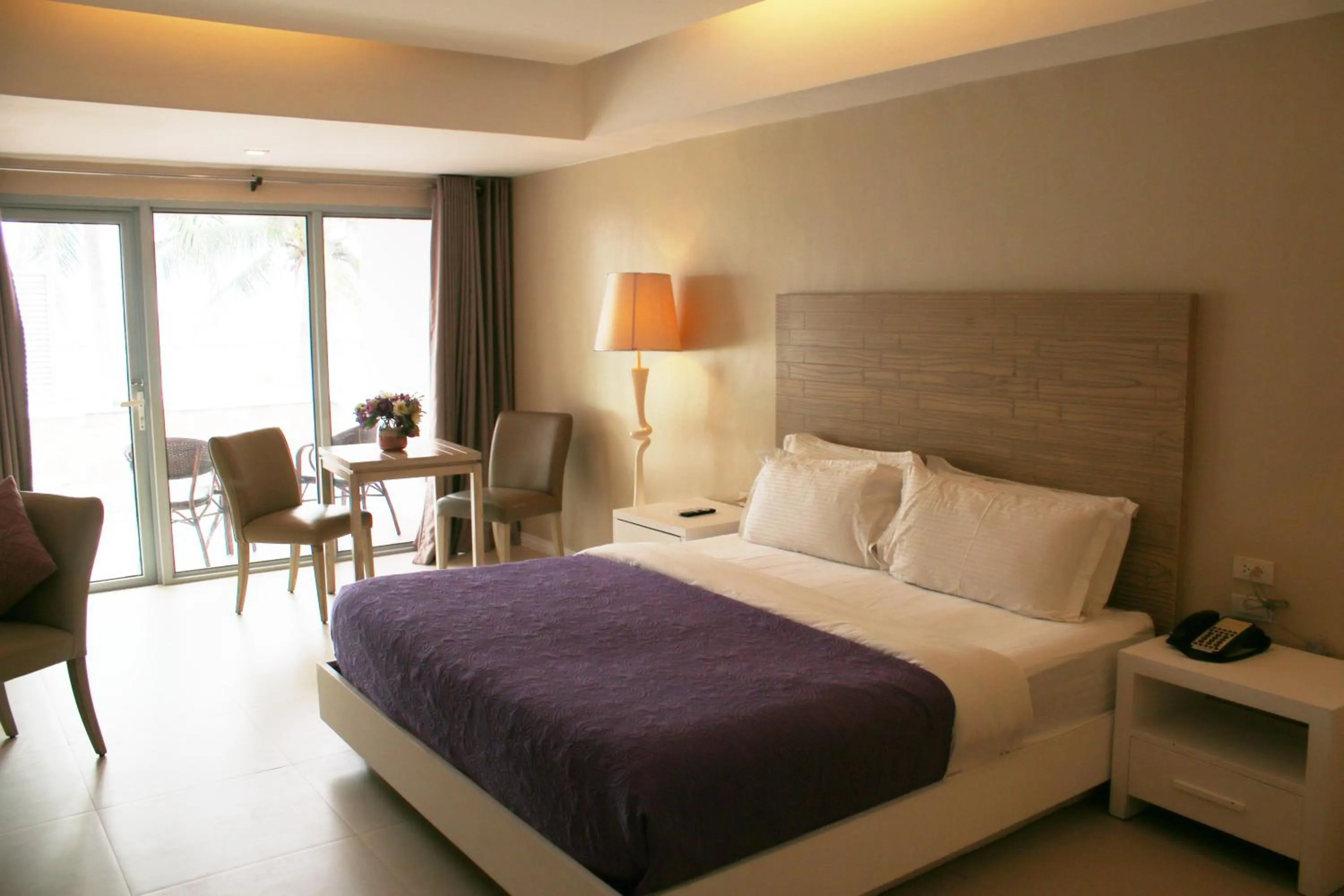 Bed in The Muse Beach Front Hotel Boracay