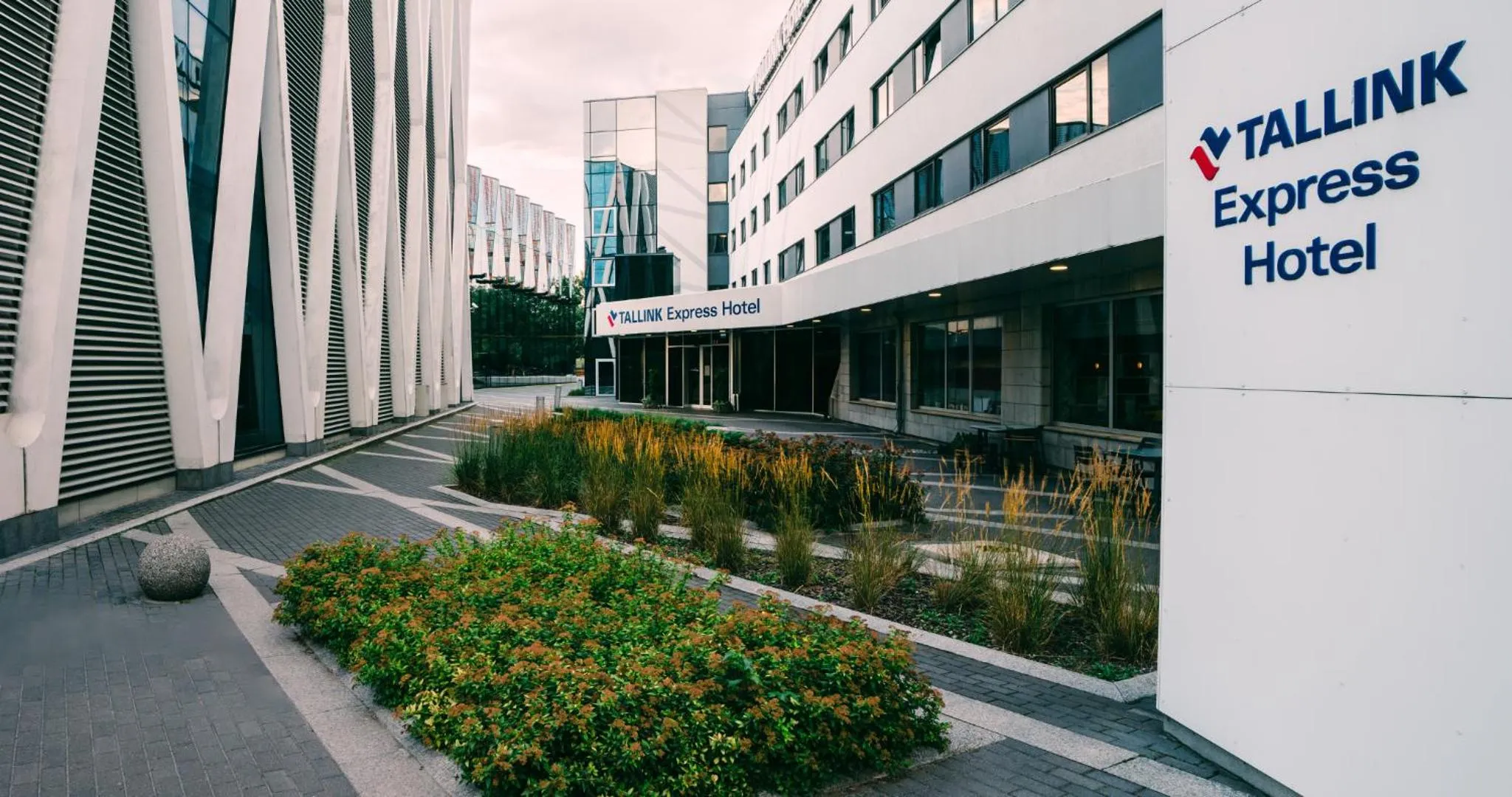 Inner courtyard view in Tallink Express Hotel