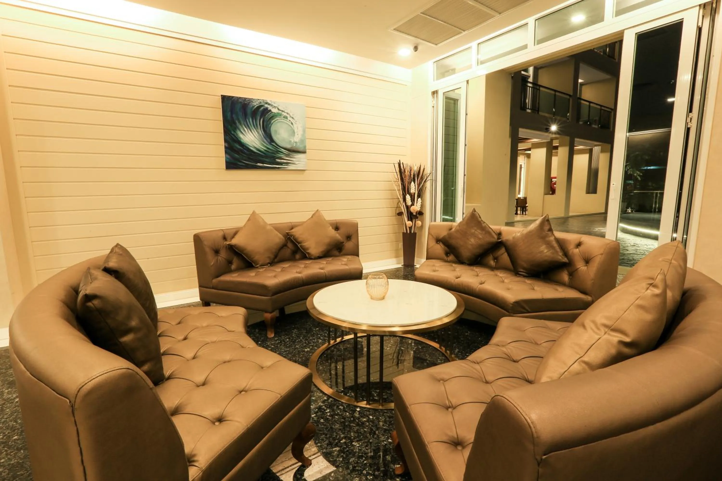 Living room in Crystal Palace Luxury Hotel Pattaya