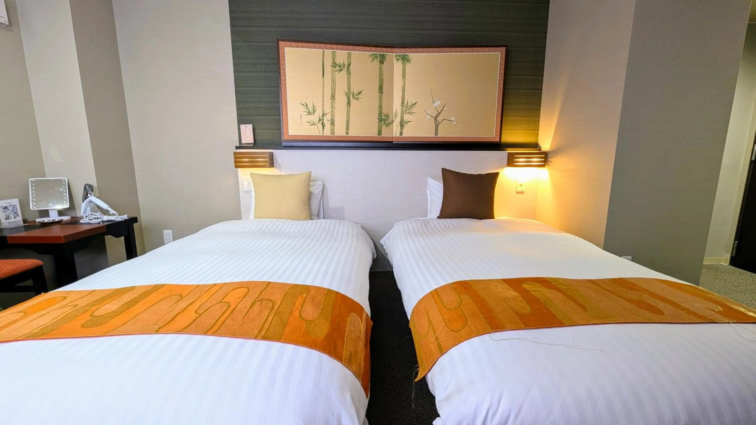 Bed in Kyoto Inn Gion