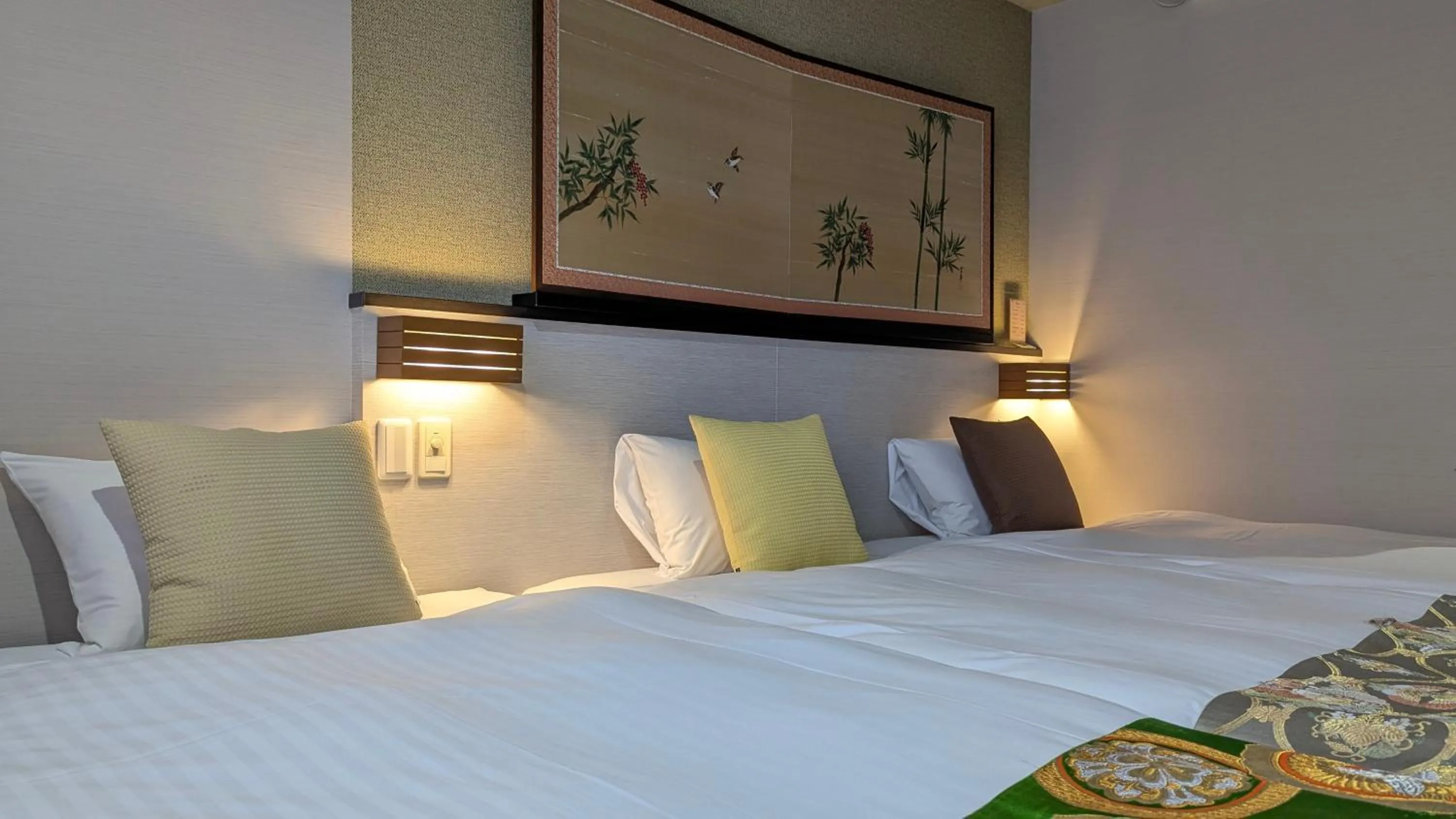 Bed in Kyoto Inn Gion