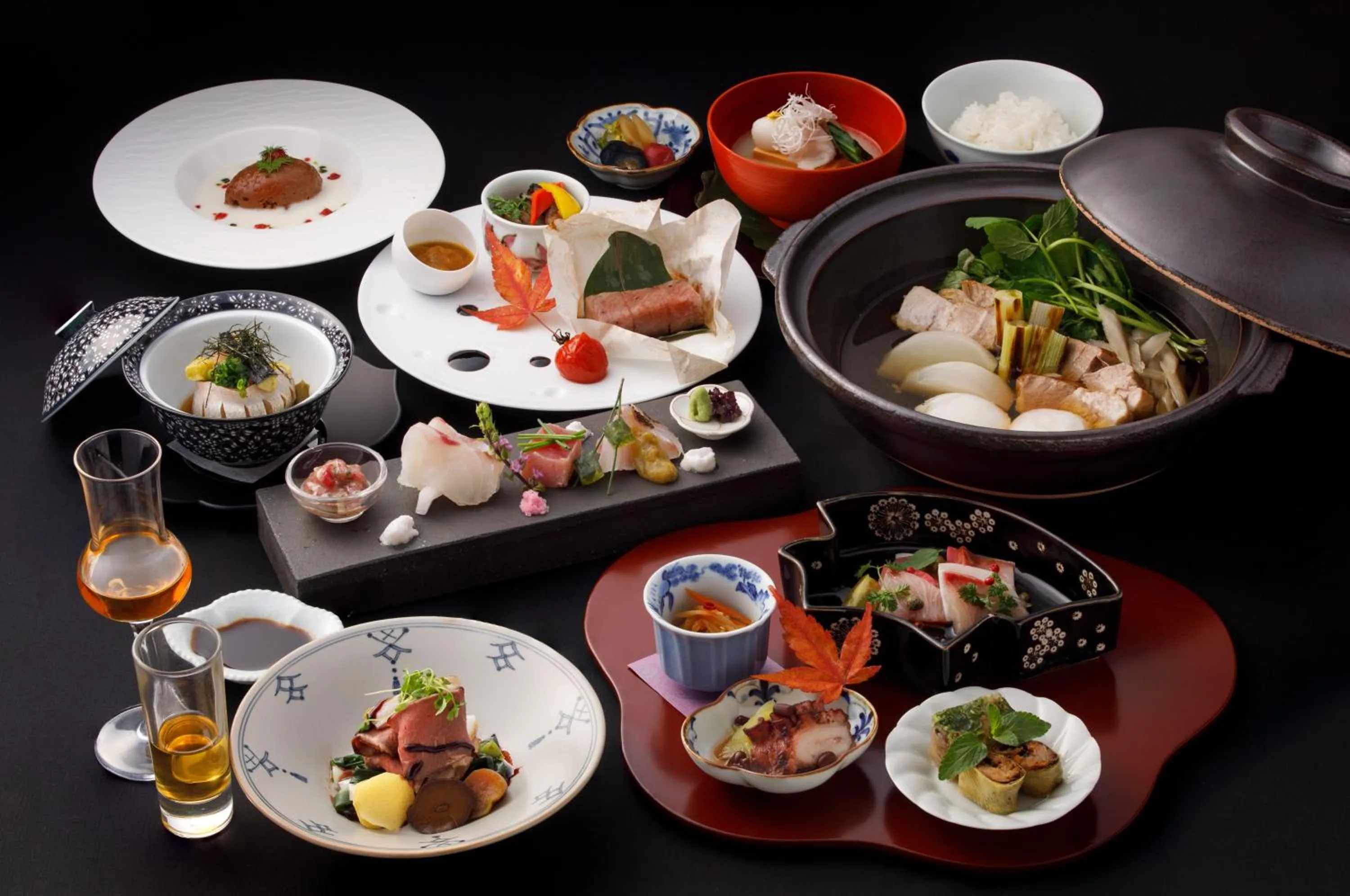 Dinner in Okuhita Onsen Umehibiki