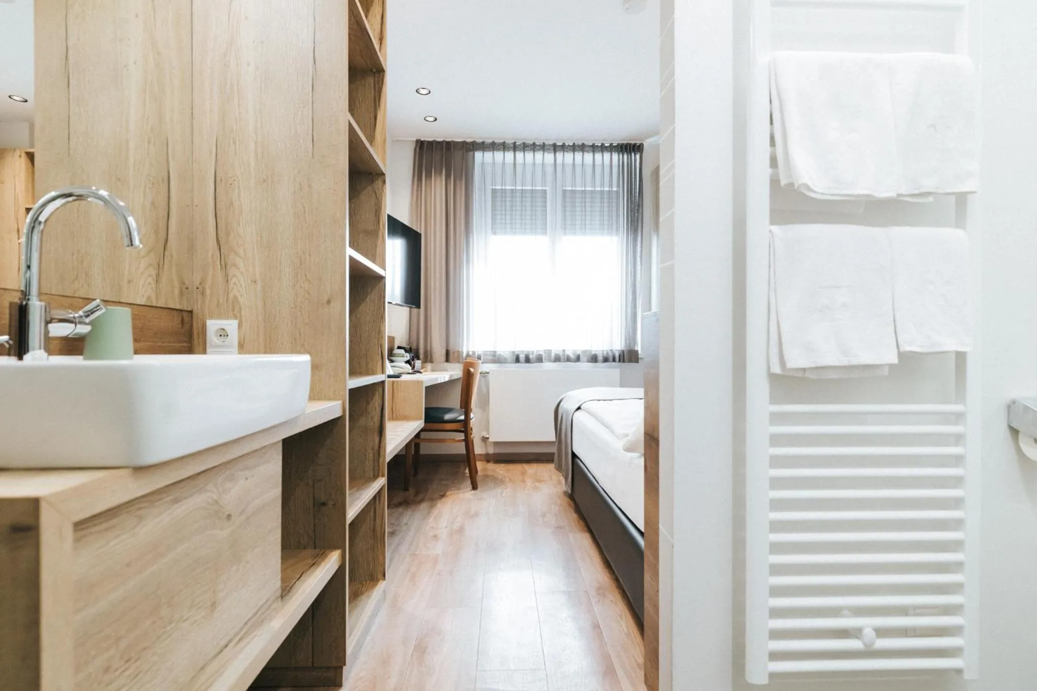 Bed in Hotel Restaurant Auerhahn