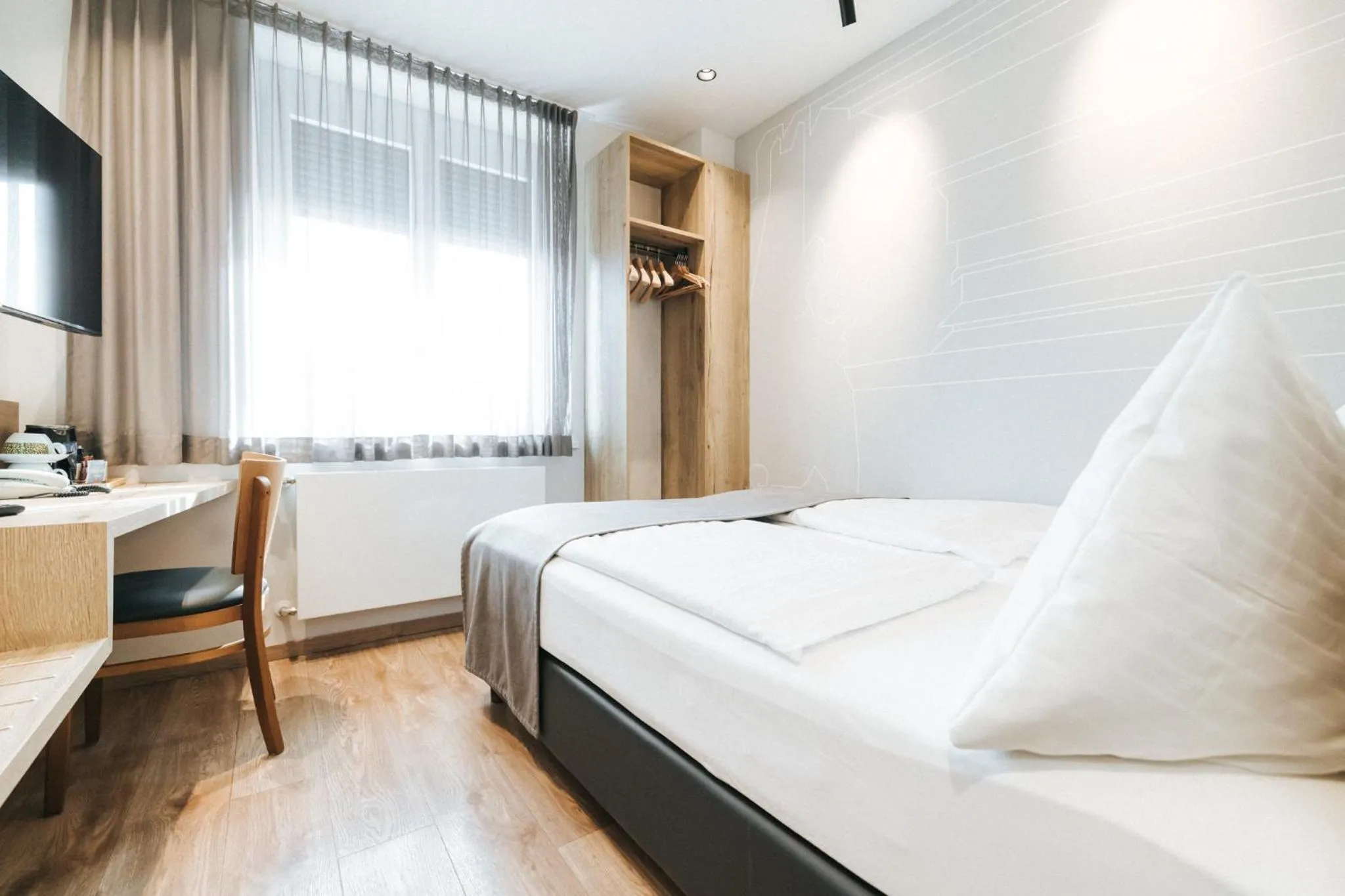 Bed in Hotel Restaurant Auerhahn