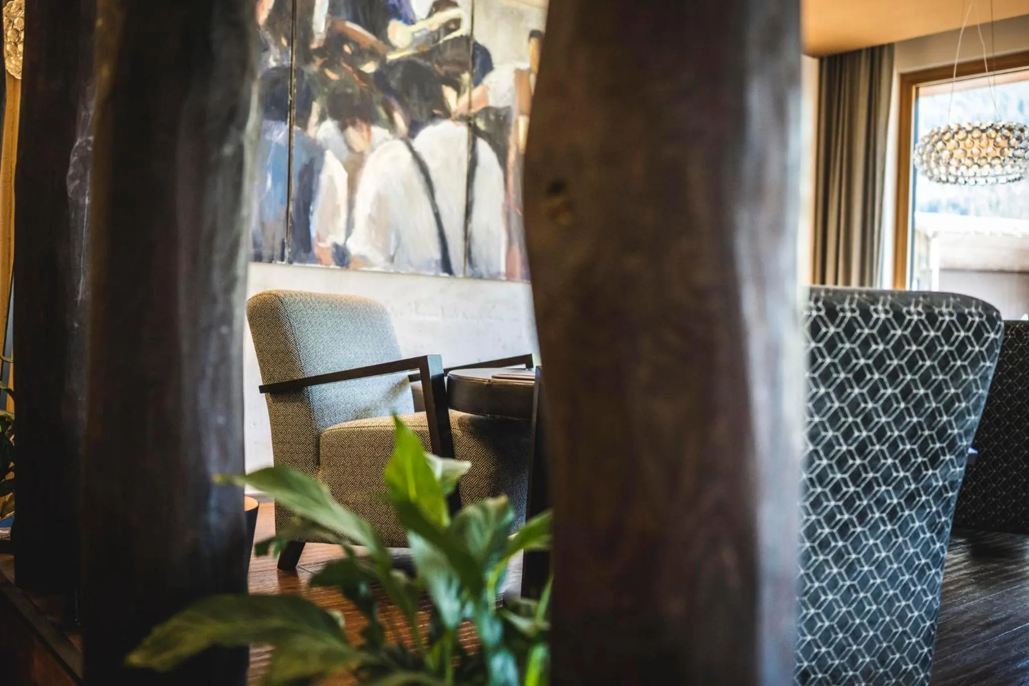 Communal lounge/ TV room in Familotel Alphotel