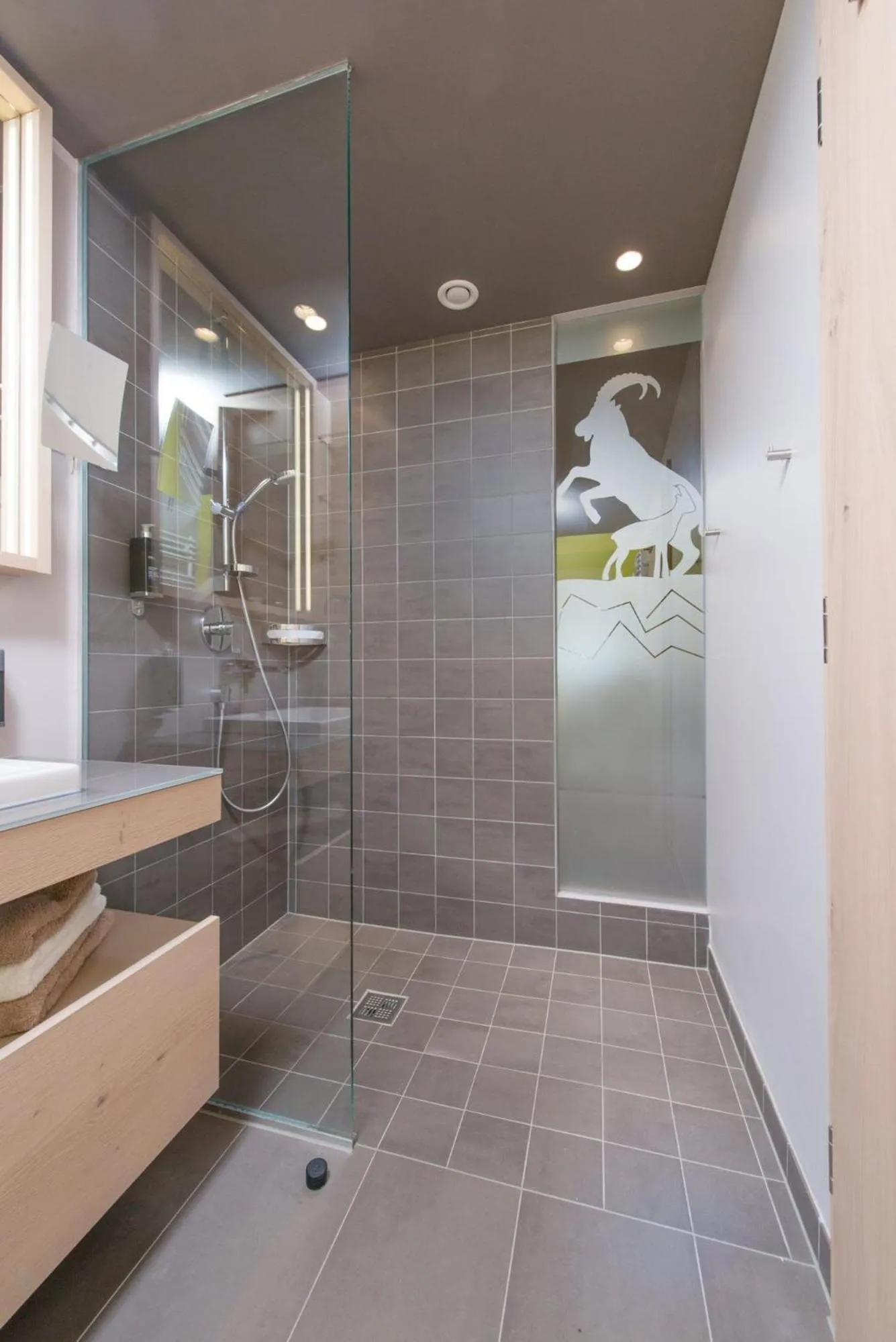 Shower in Familotel Alphotel