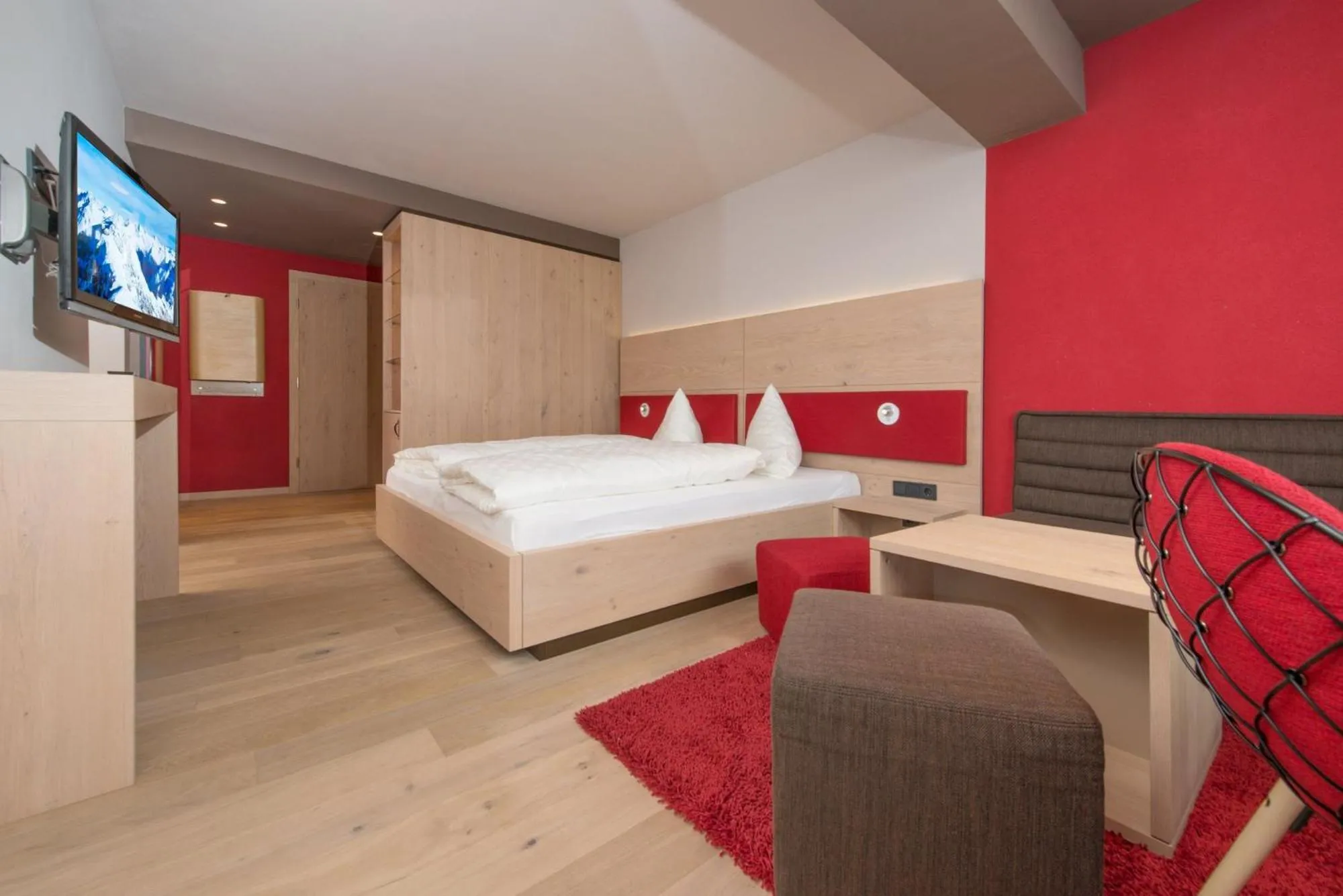 Bed in Familotel Alphotel