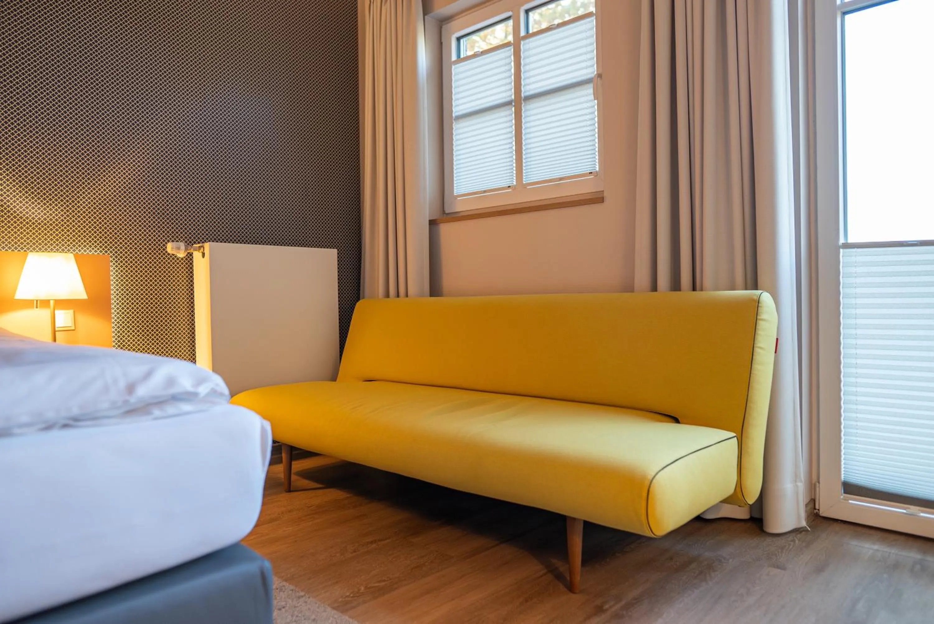 Bed in Hotel Seeblick