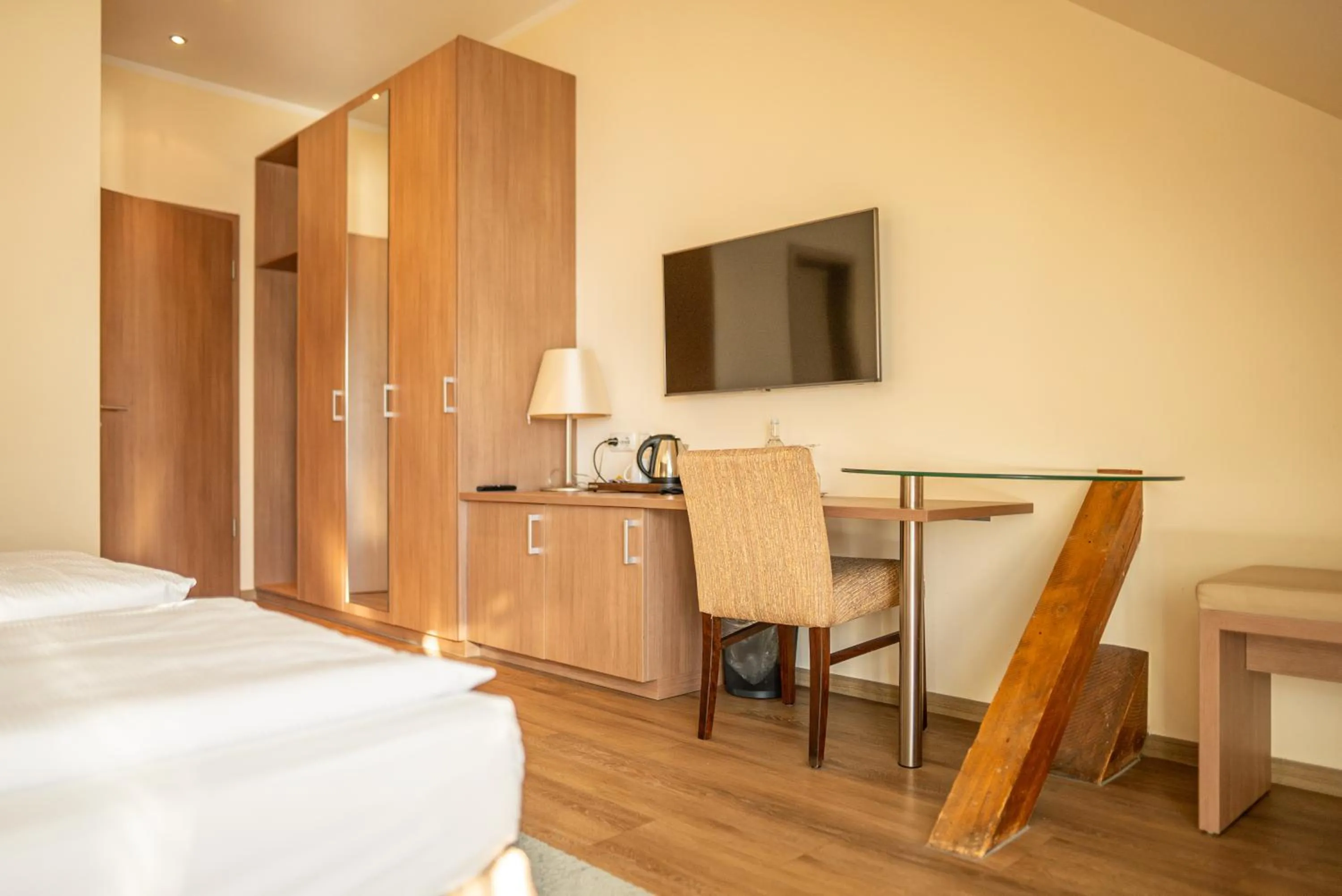 Bed in Hotel Seeblick