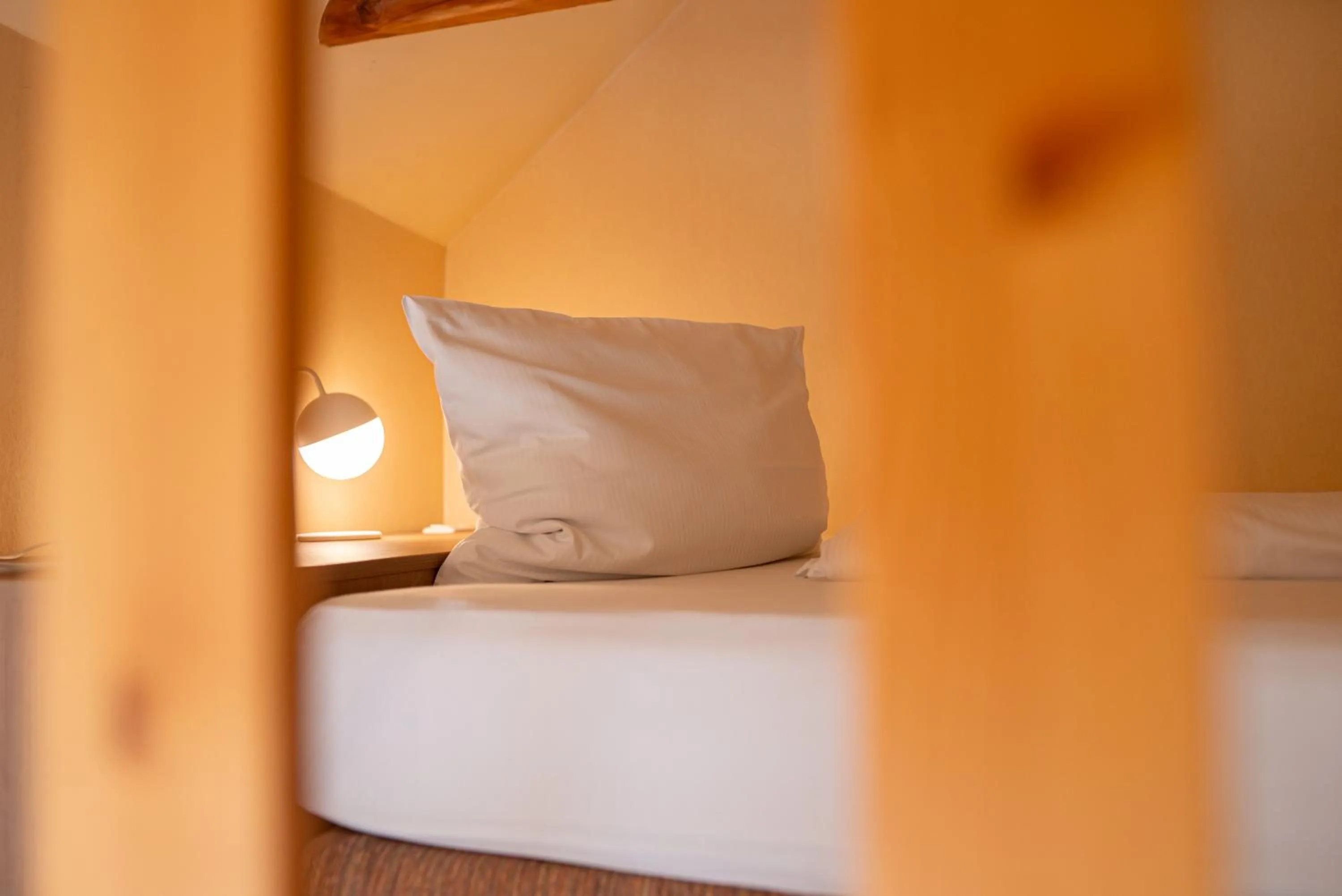 Bed in Hotel Seeblick