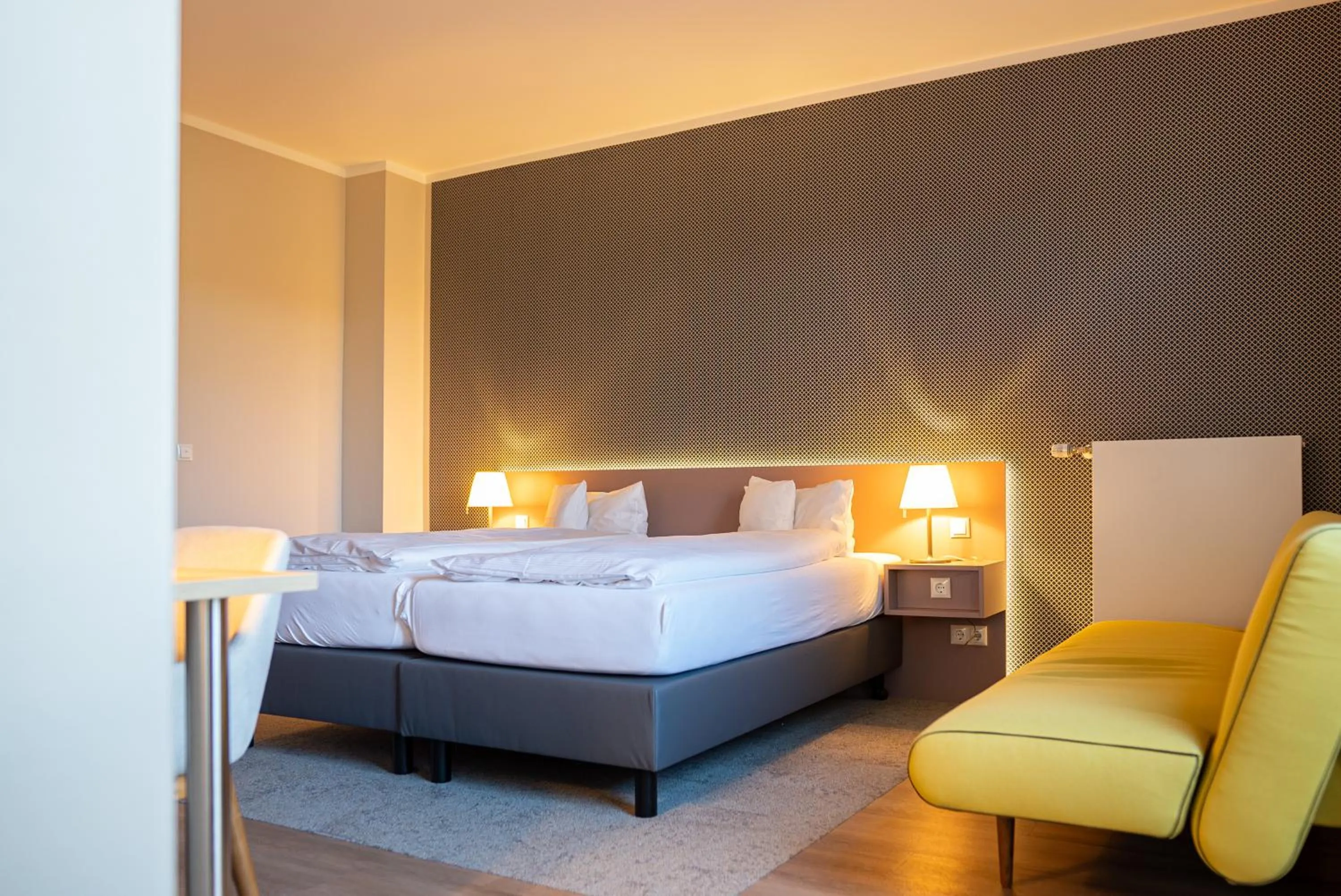 Bed in Hotel Seeblick