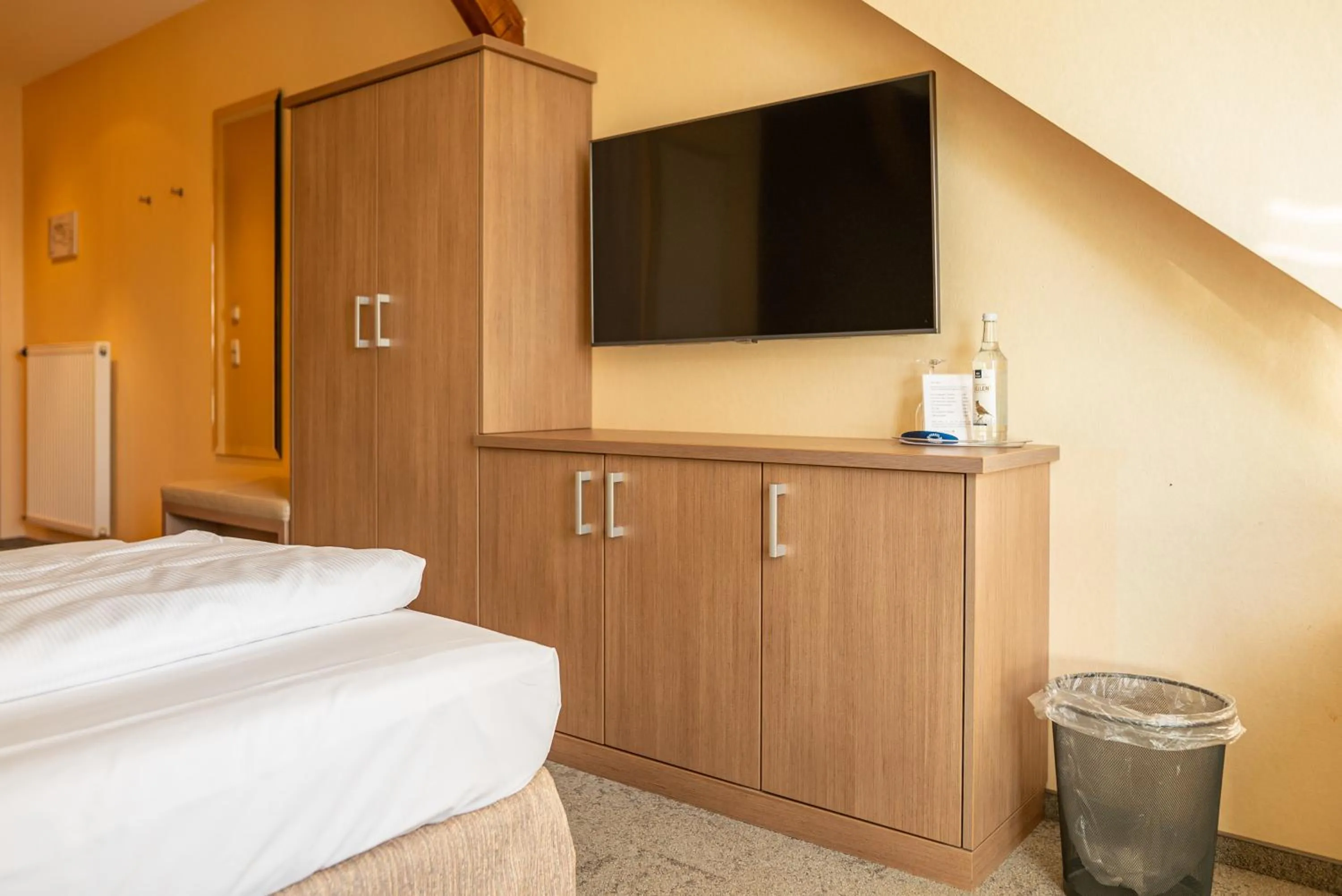 Bed in Hotel Seeblick