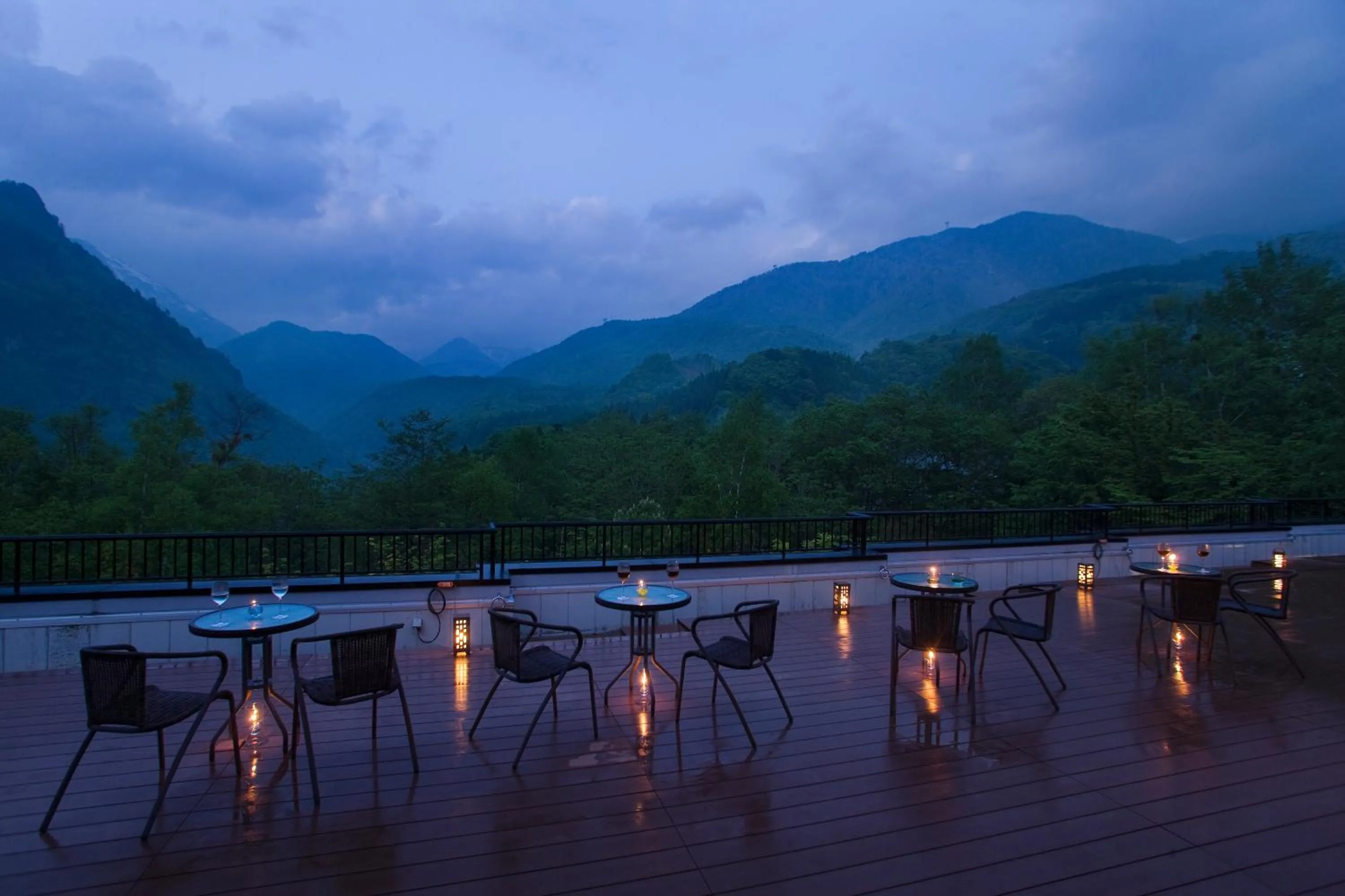 Balcony/Terrace in Nakao Kogen Hotel Kazaguruma