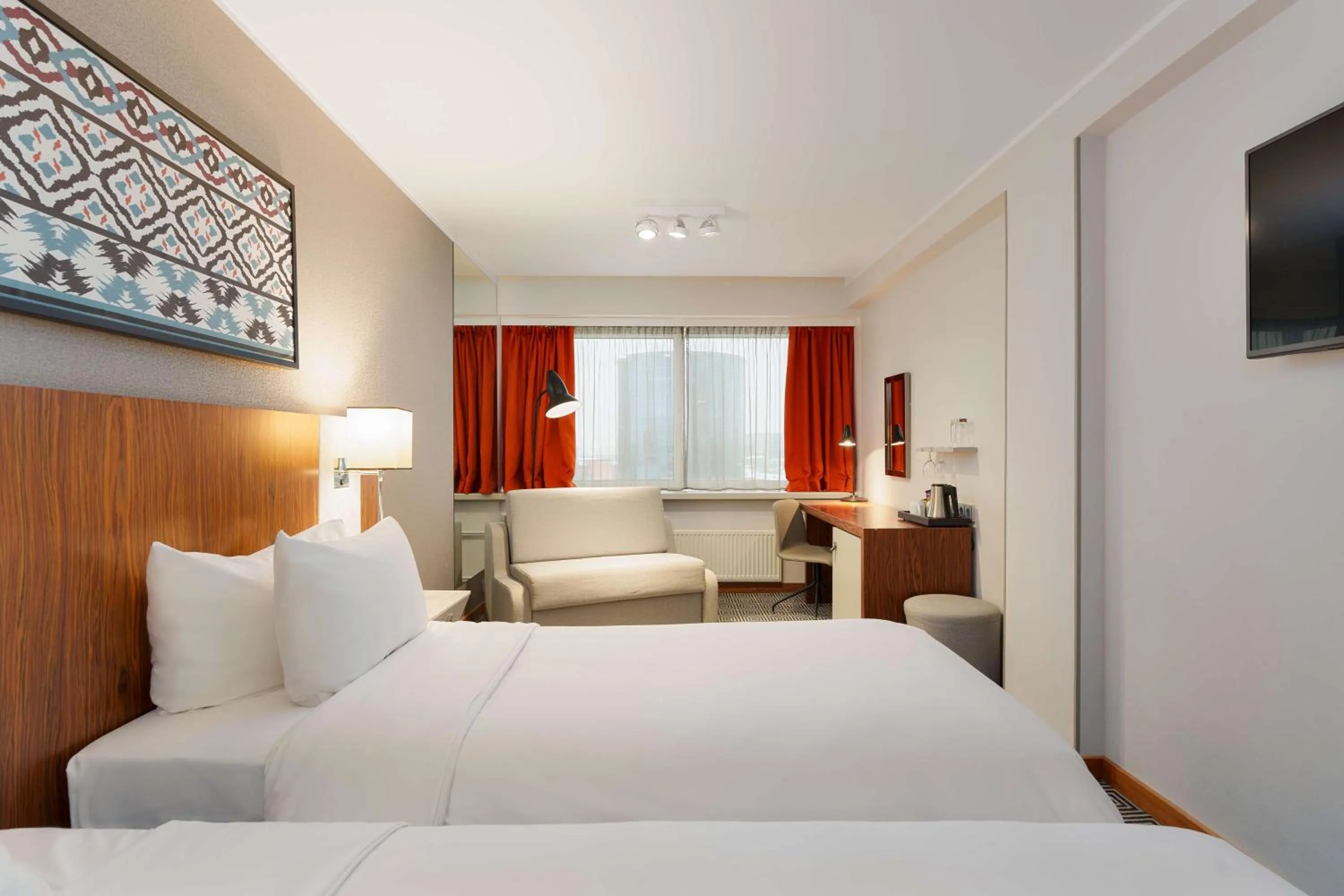 Bedroom, Bed in Radisson Blu Hotel Olümpia