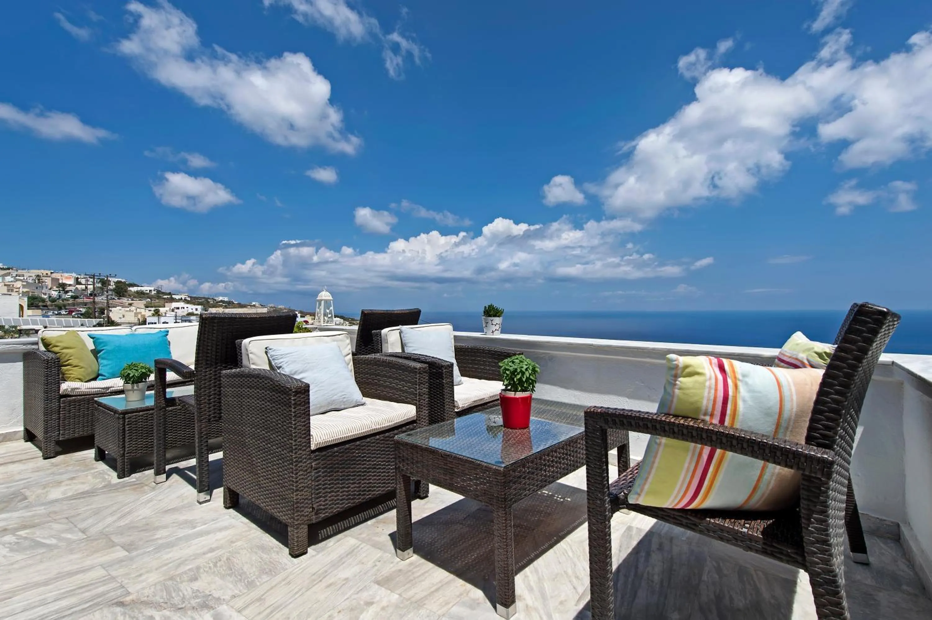 Patio in Afrodete Hotel