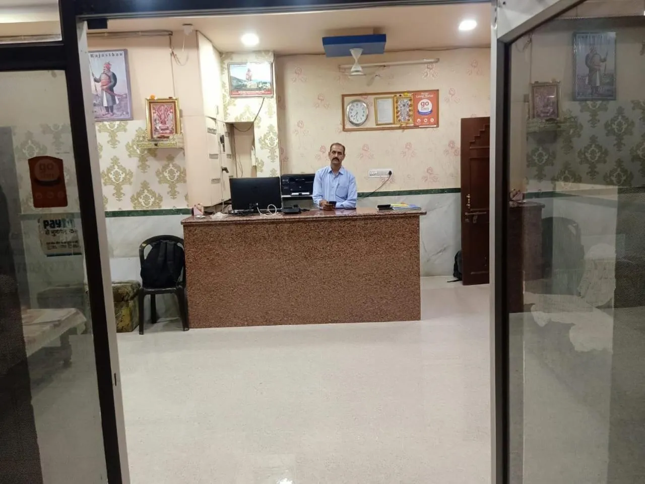 Lobby or reception in Laxmi Mahal
