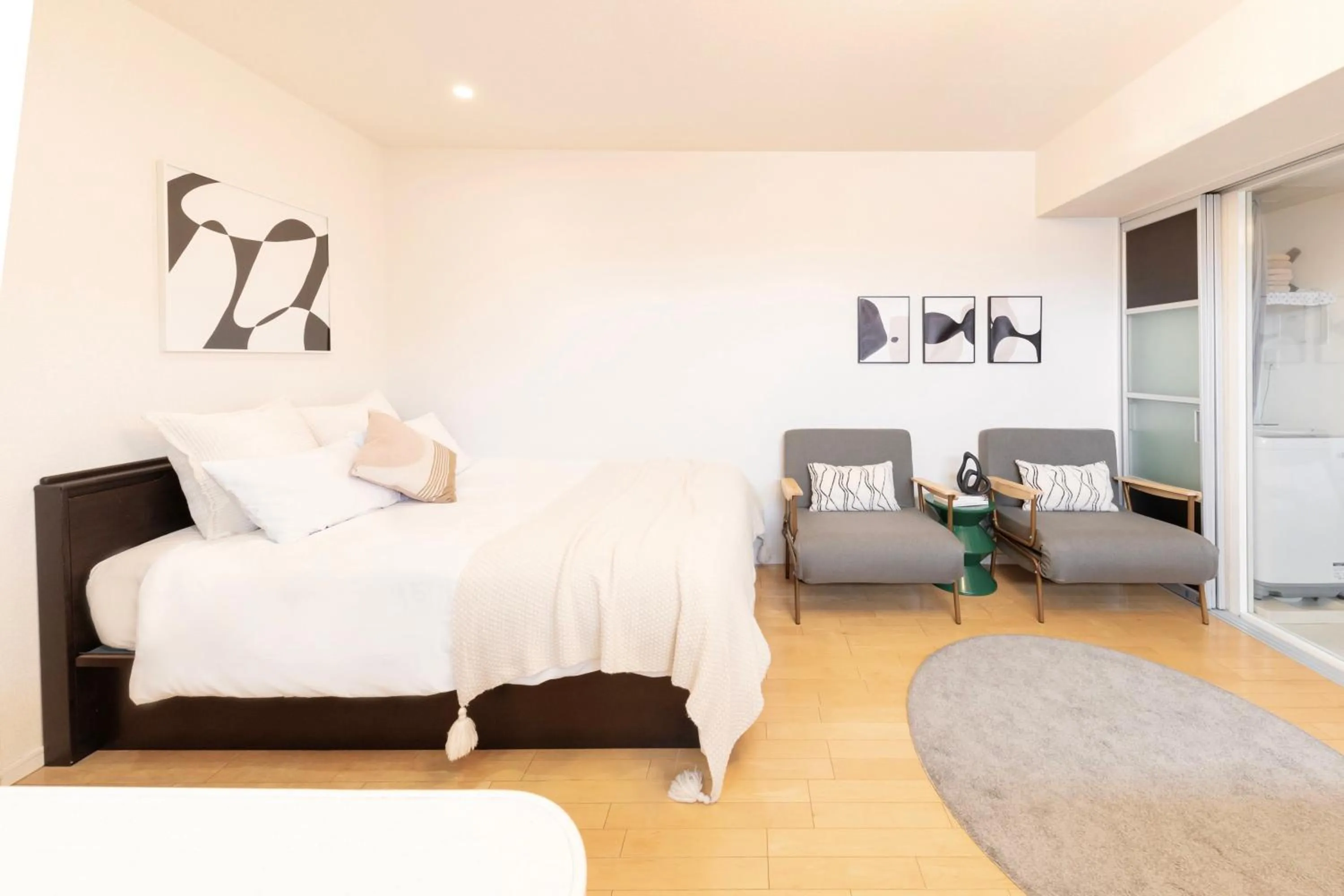 Bed in City Hotel Shinsaibashi Lofts