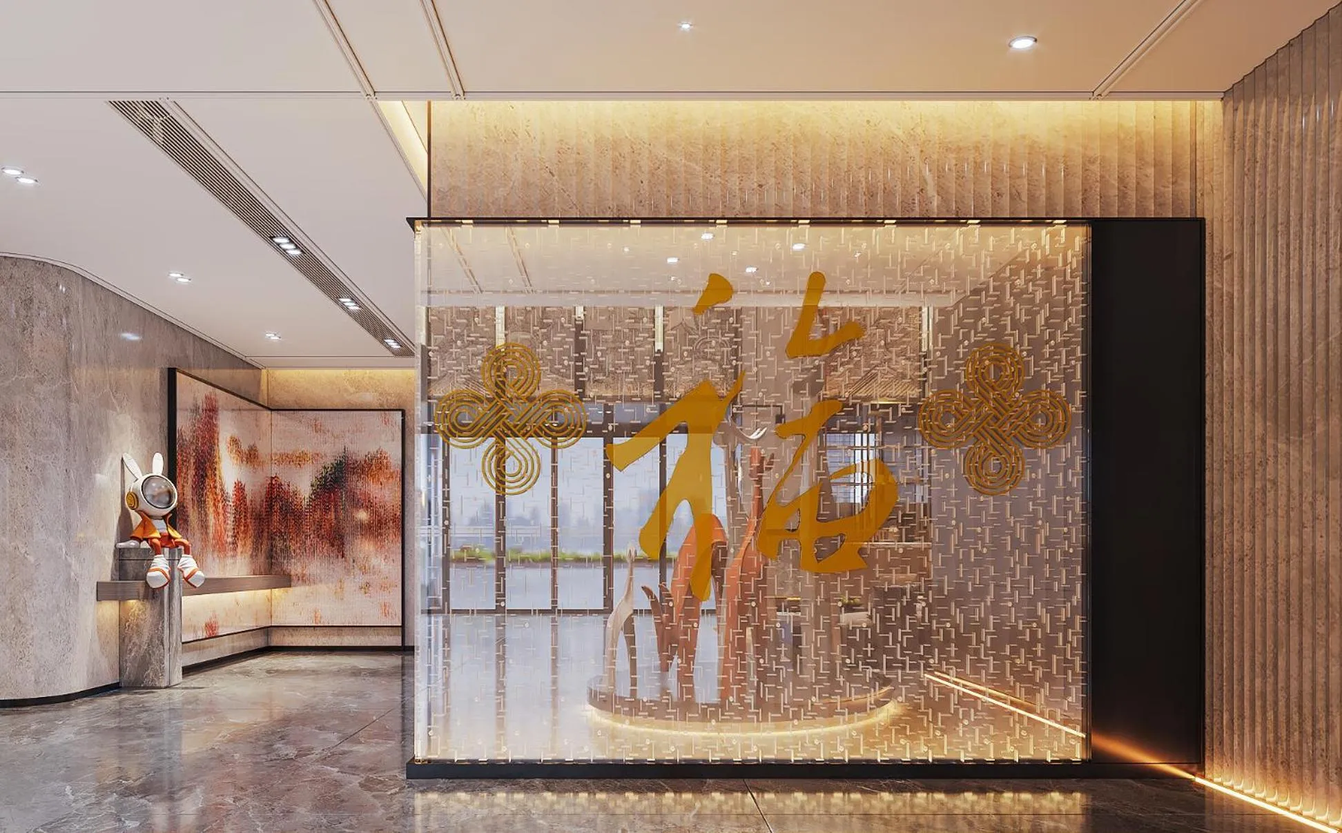 Lobby or reception in Five Rams City Hotel