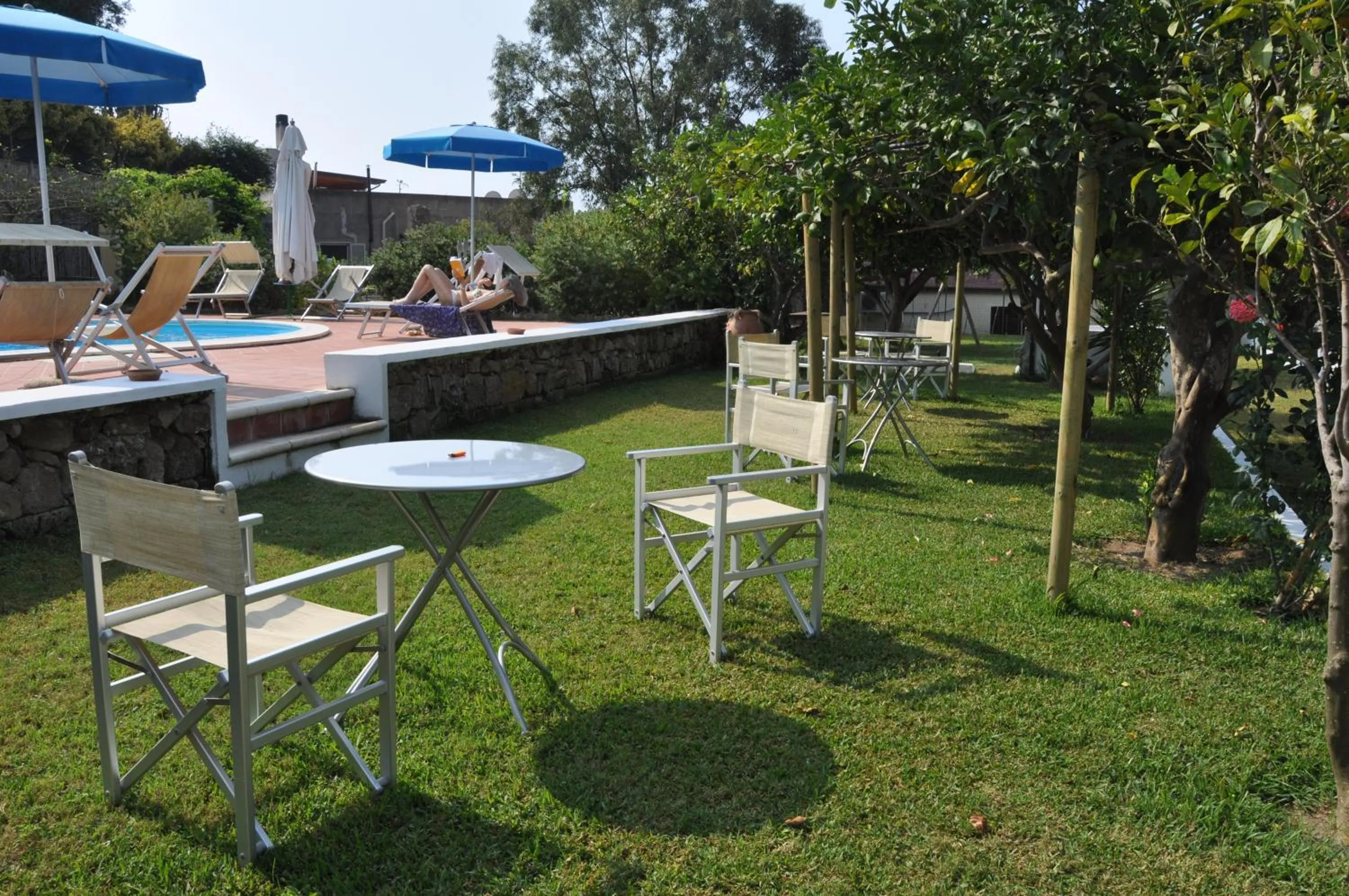 Pool view in Hotel Savoia