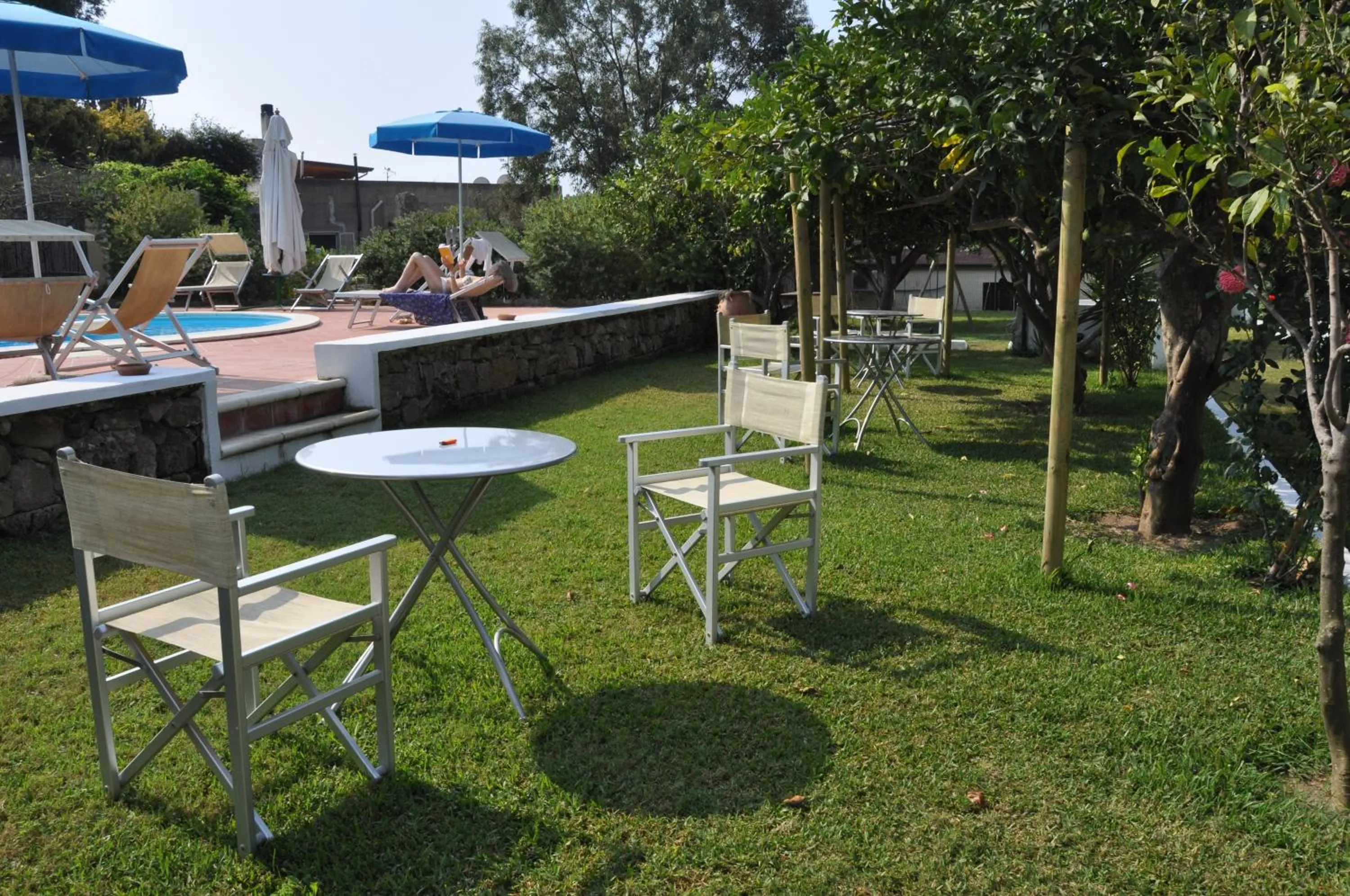 Pool view in Hotel Savoia