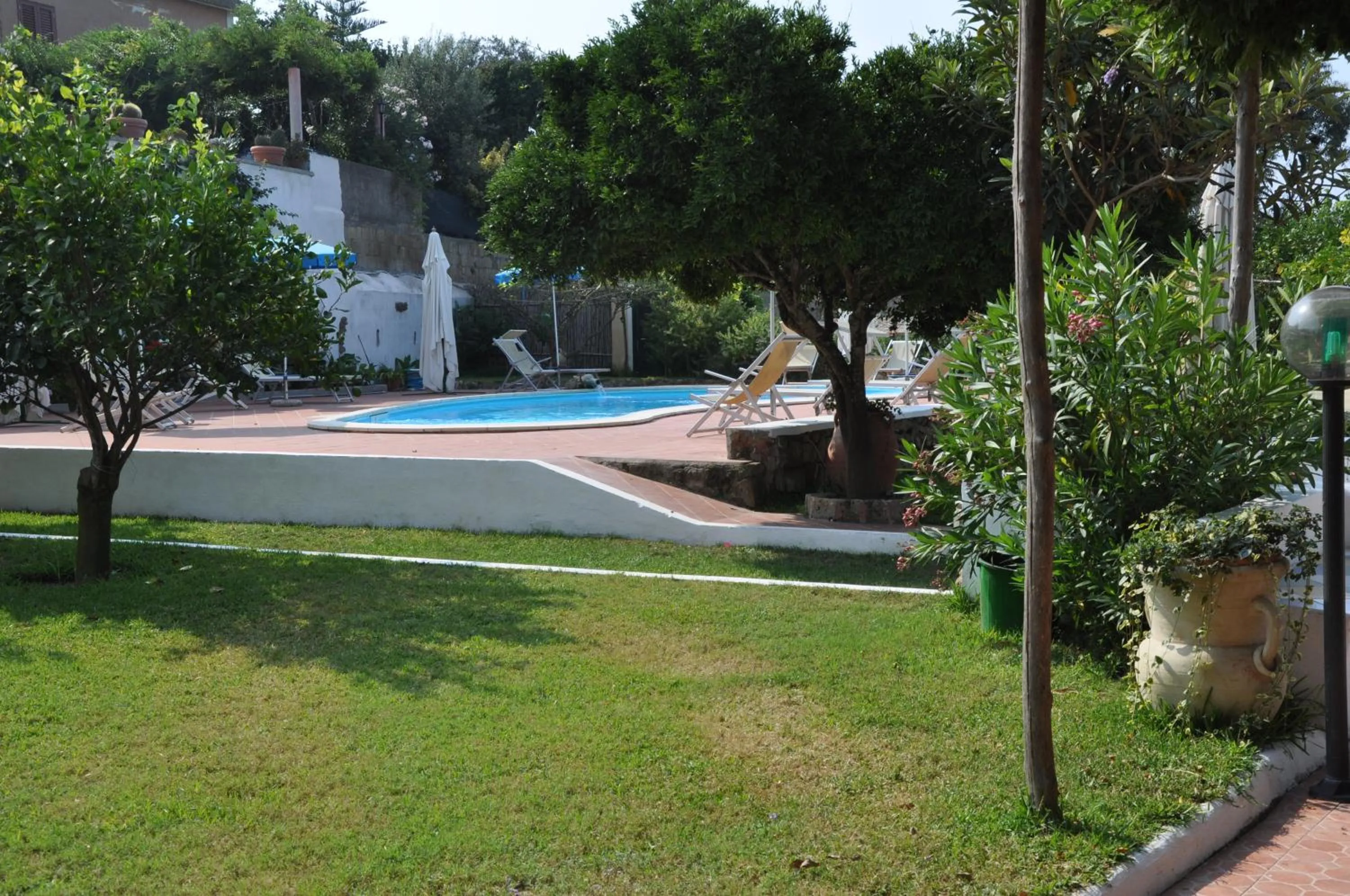 Pool view in Hotel Savoia