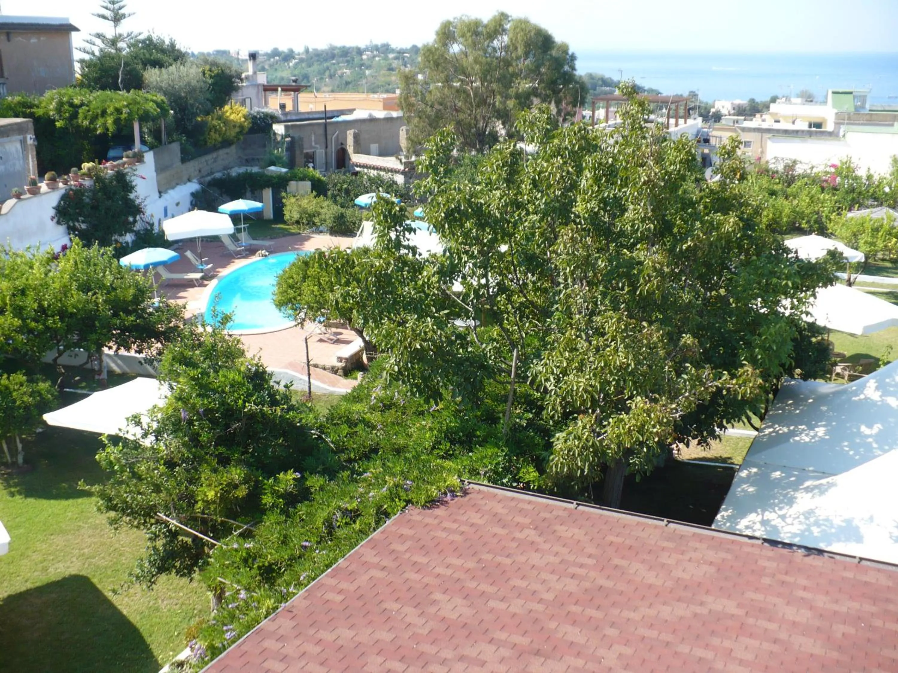 Garden view in Hotel Savoia