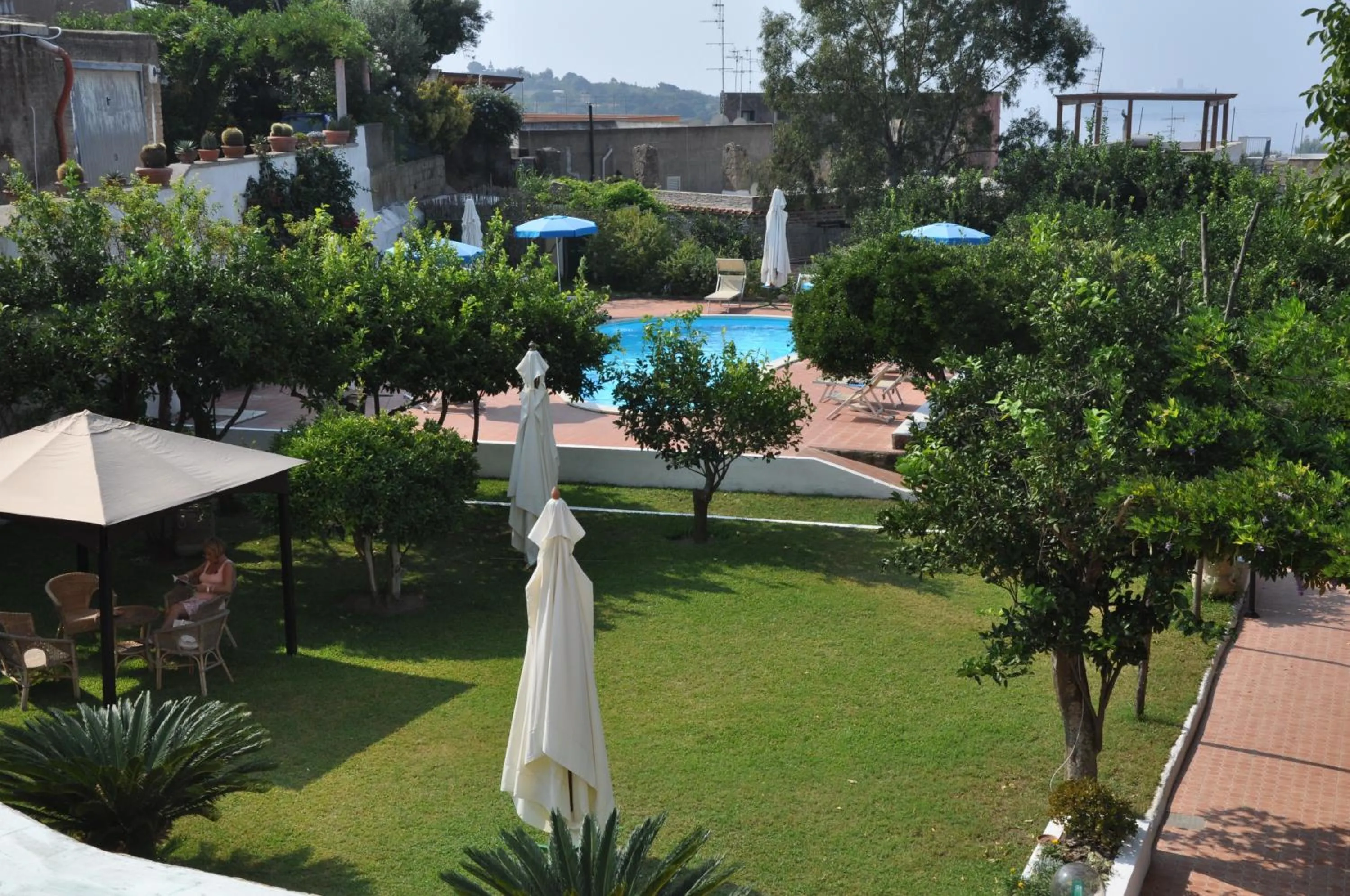 Garden view in Hotel Savoia