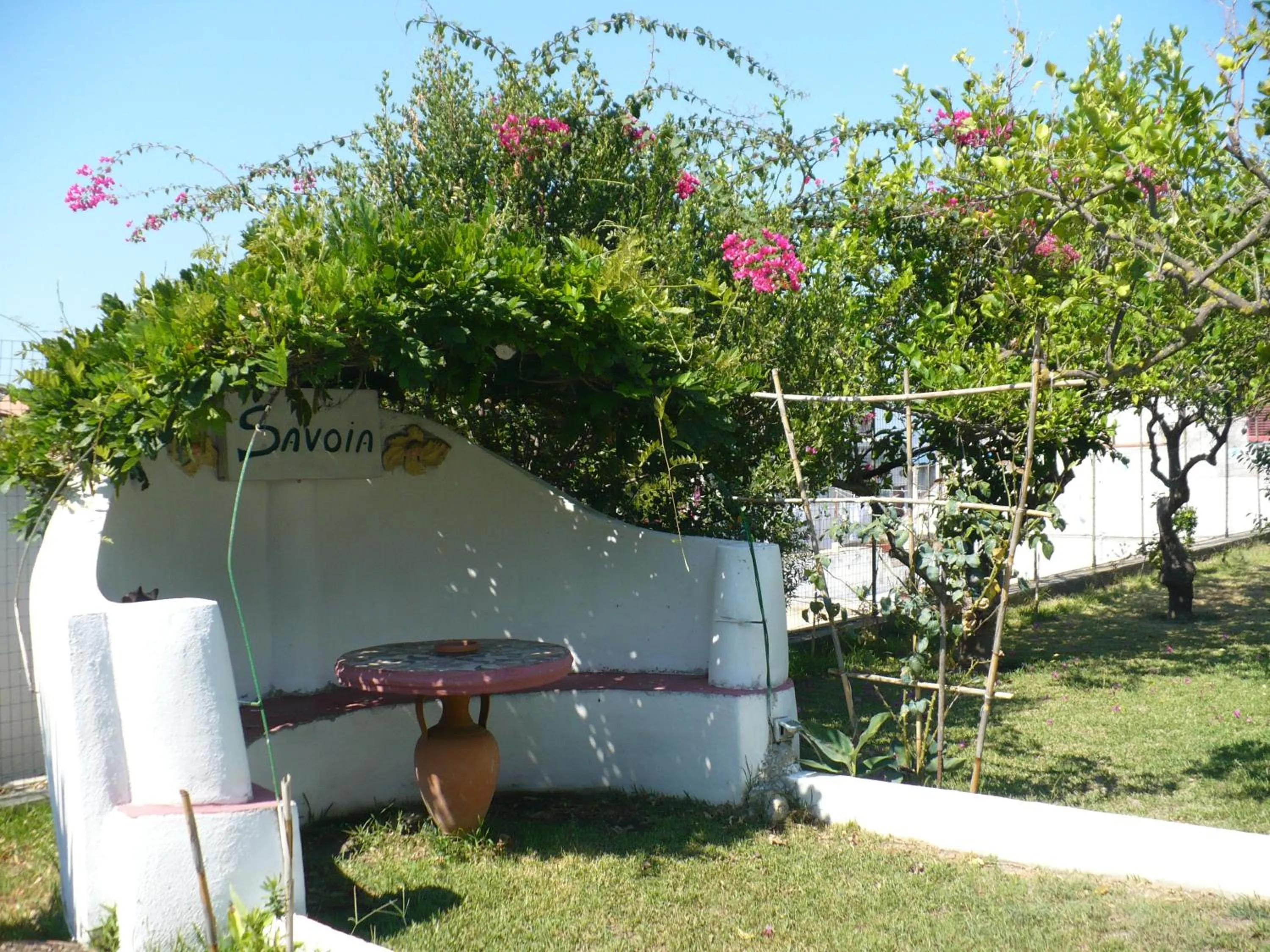 Garden view in Hotel Savoia