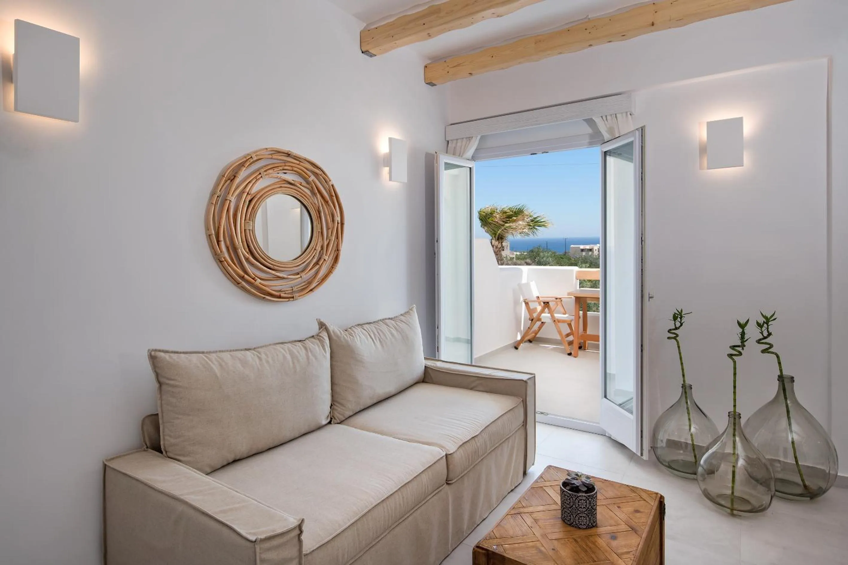 Seating area in Casa Vitae Suites