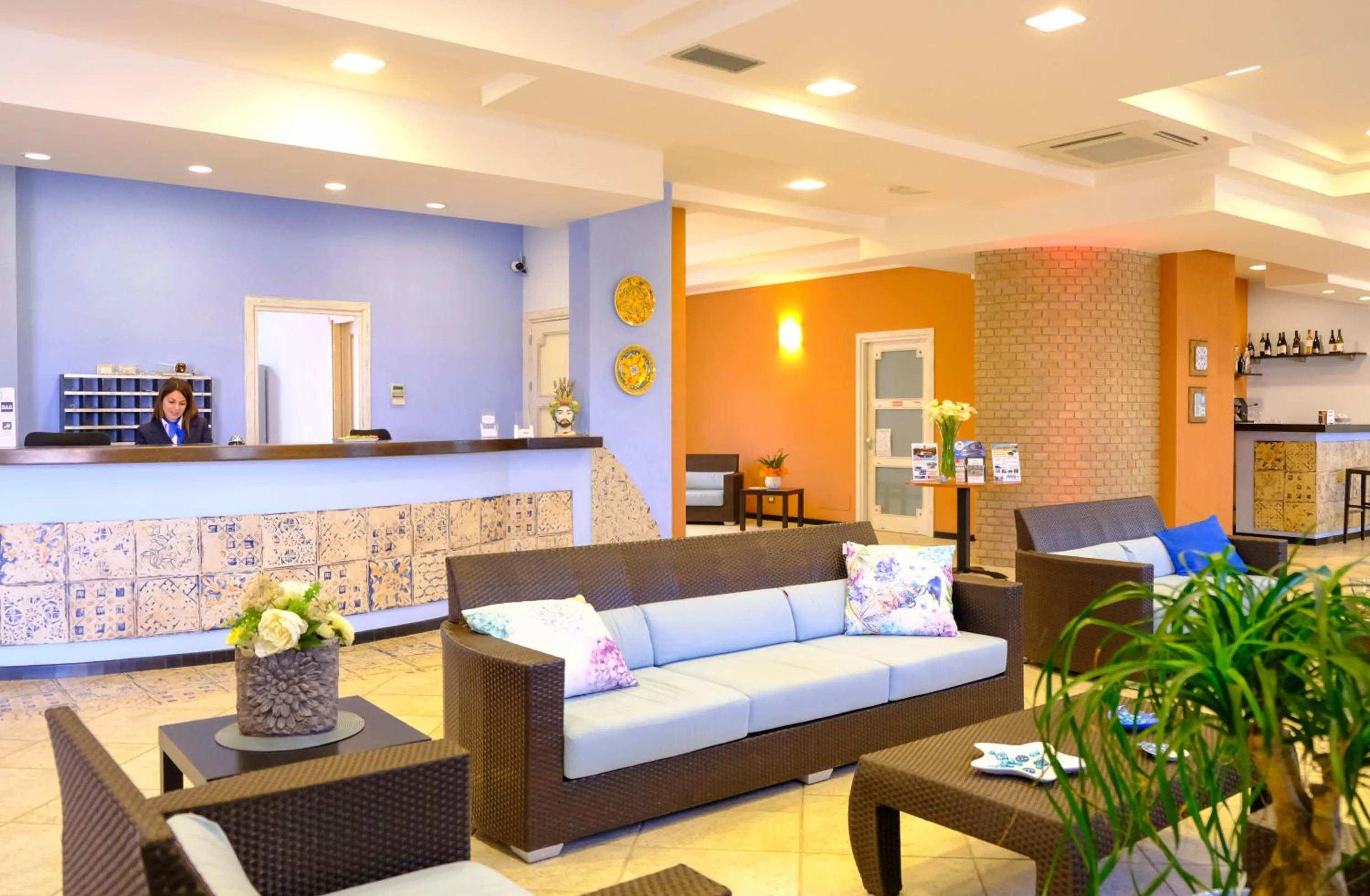 Lobby or reception in Hotel Baglio Di Scopello