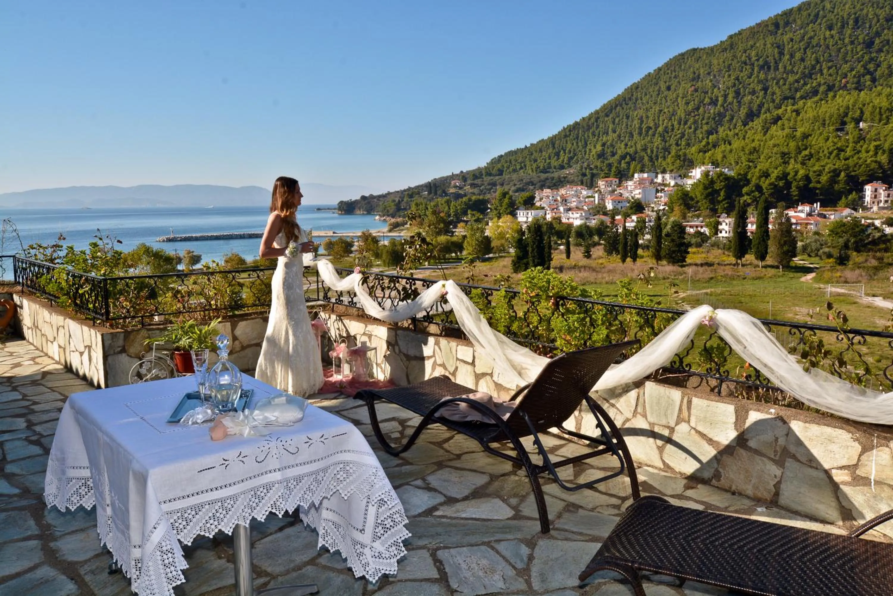 Sea view in Hovolo Hotel Apartments