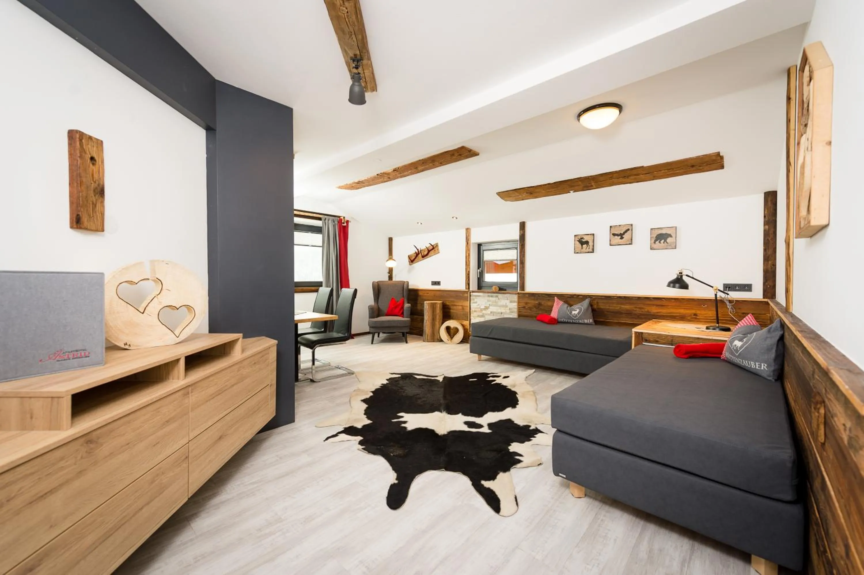 Living room in Hotel Astrid - Ski In - Ski Out