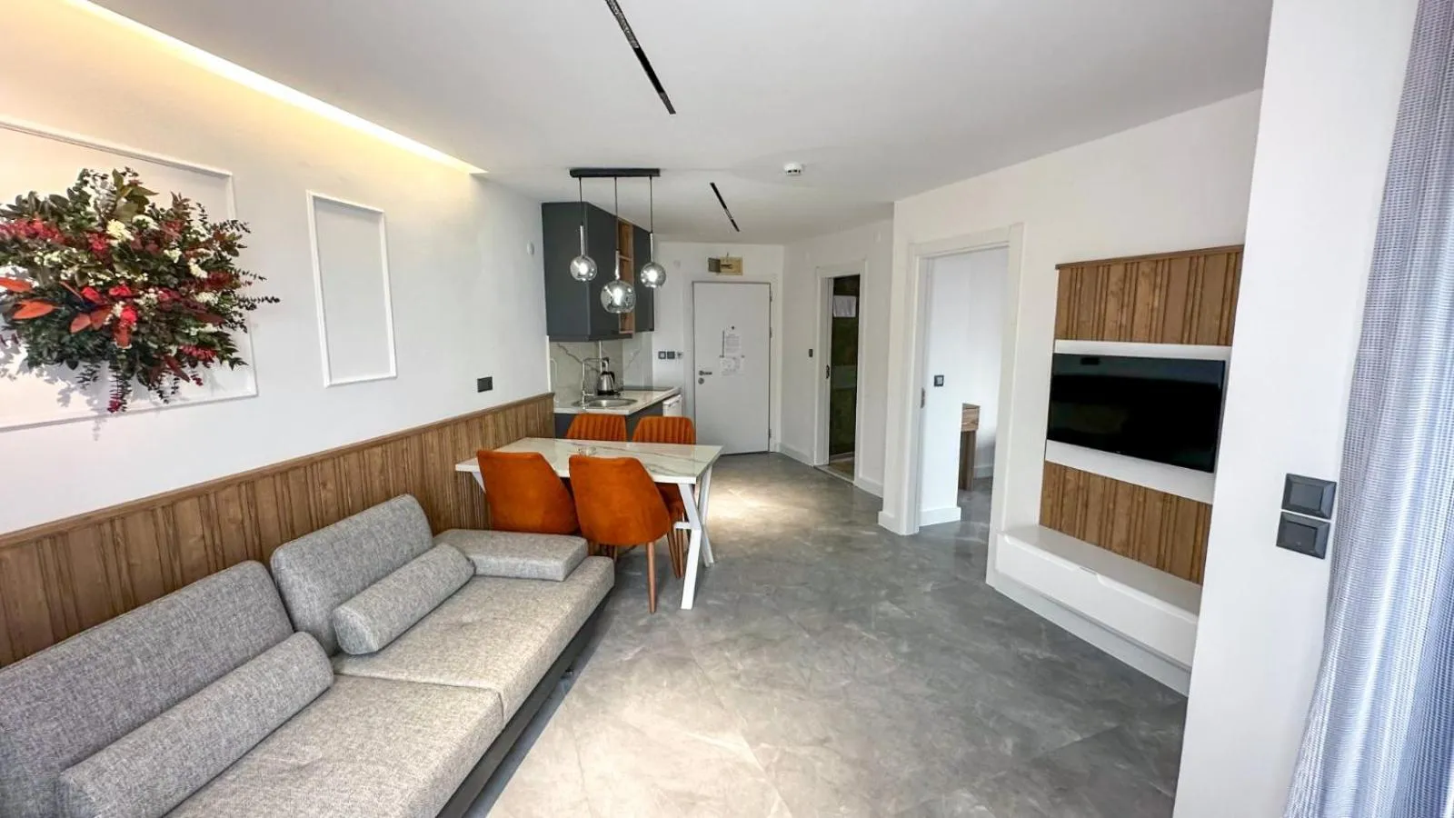 Kitchen or kitchenette in Happy Apart Hotel