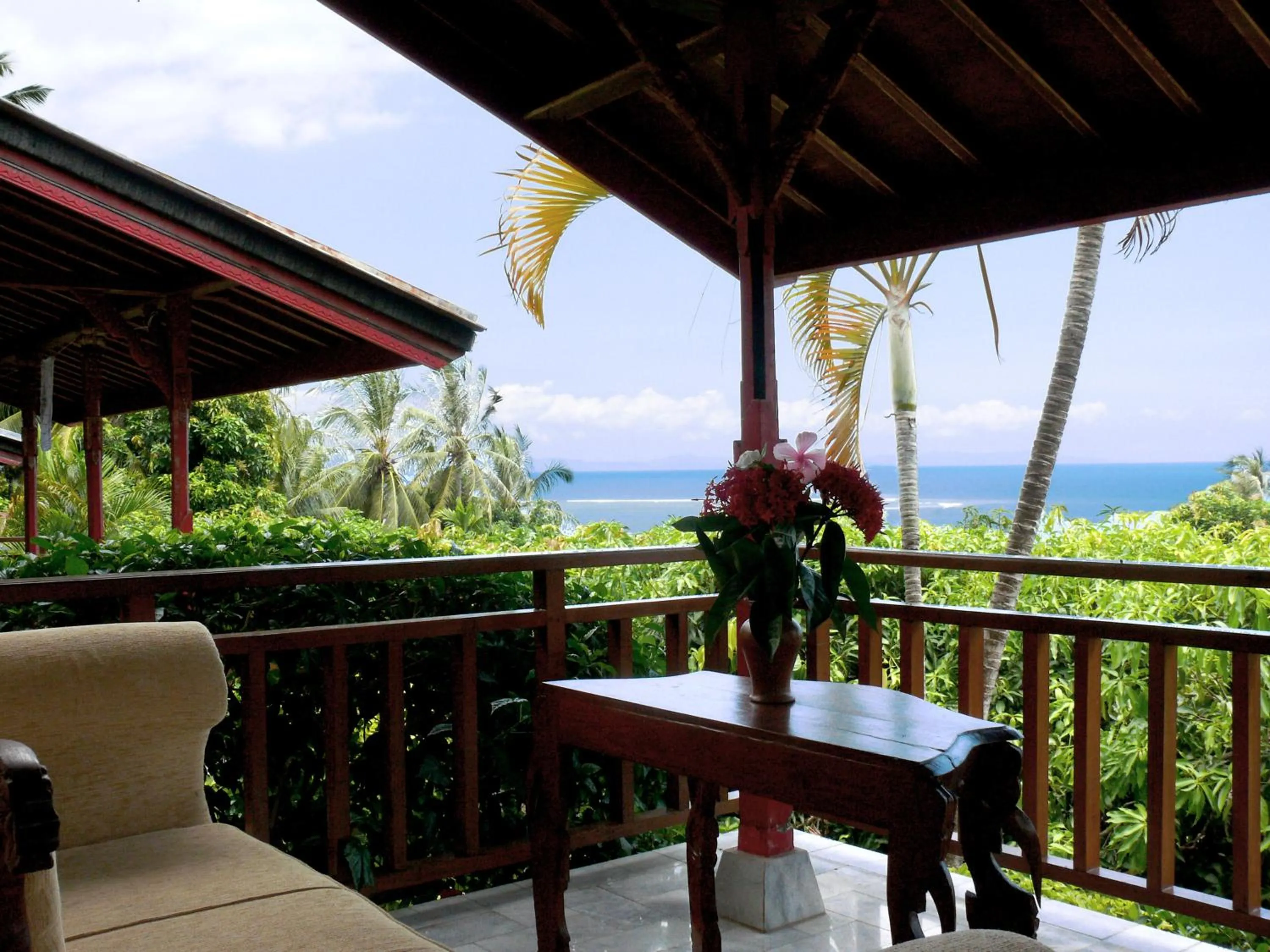 Balcony/Terrace in Puri Bunga Beach Cottages