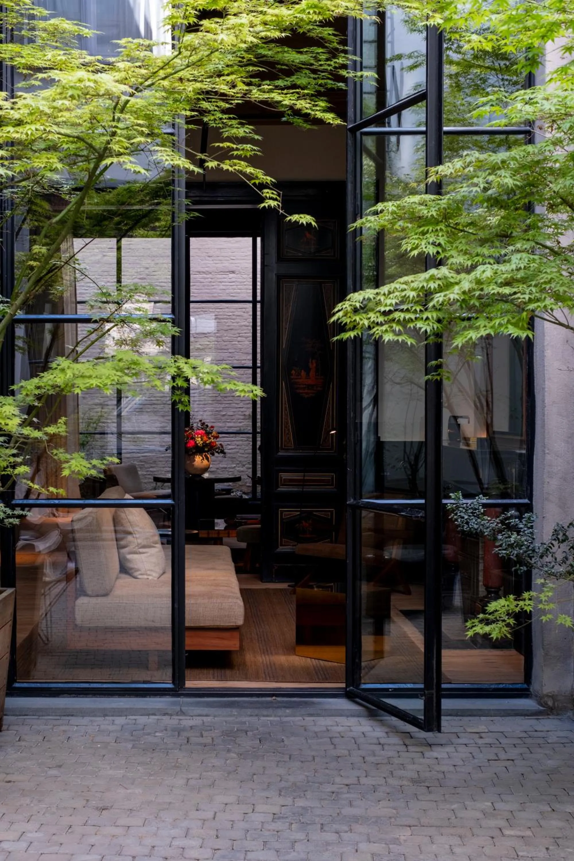 Patio in Hotel Julien