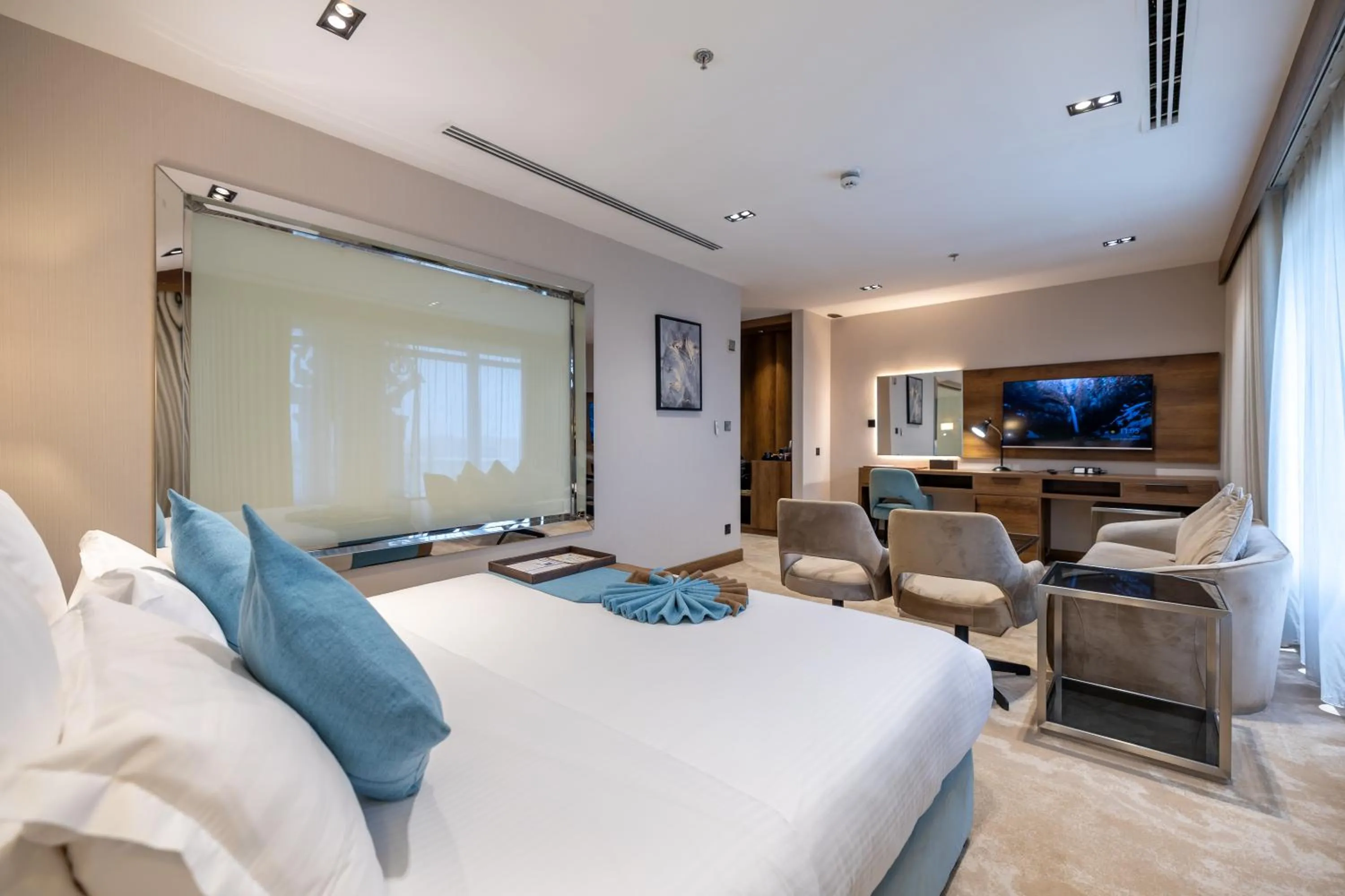 Bed in Madareem Hotel