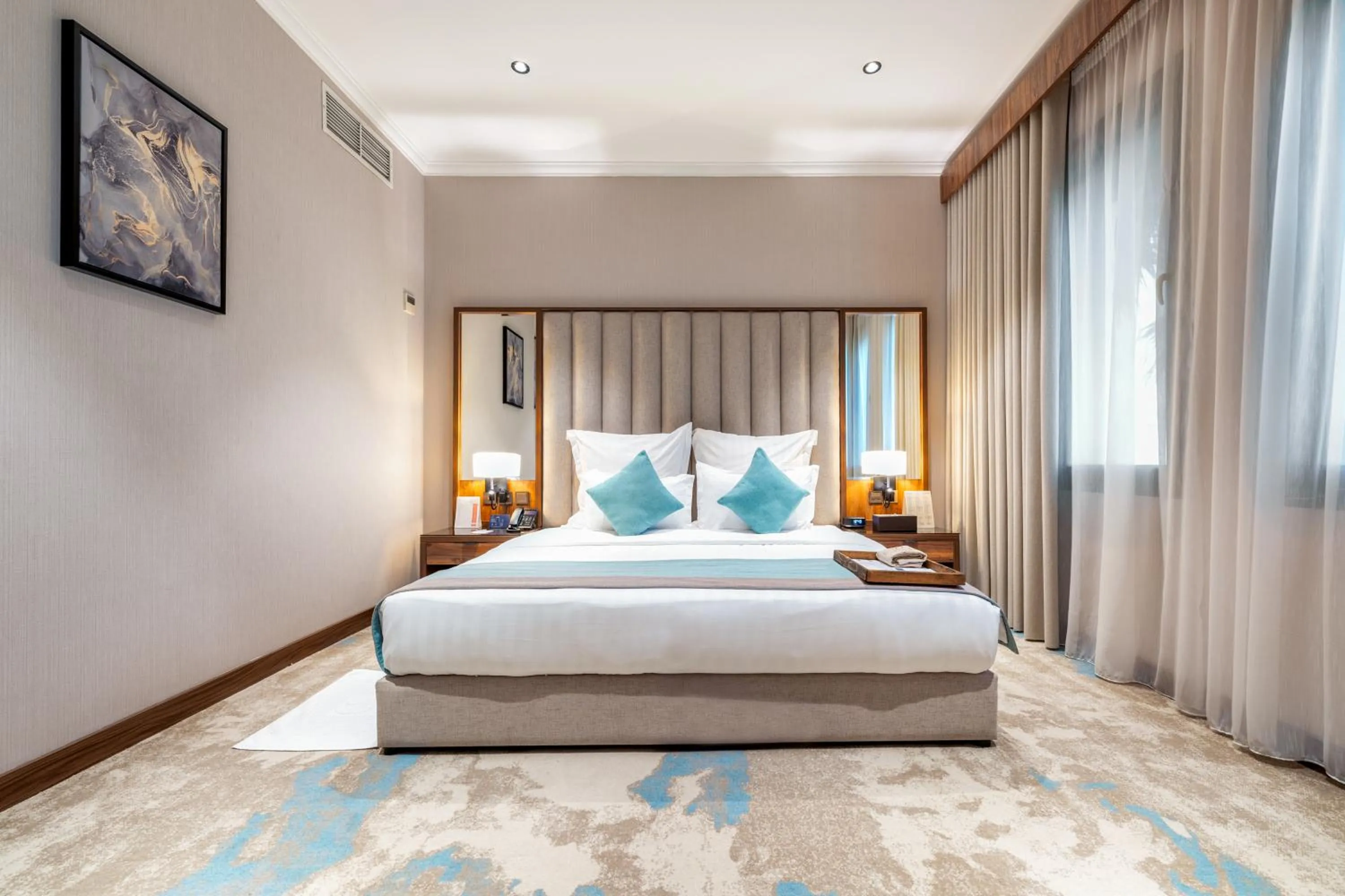 Bed in Madareem Hotel